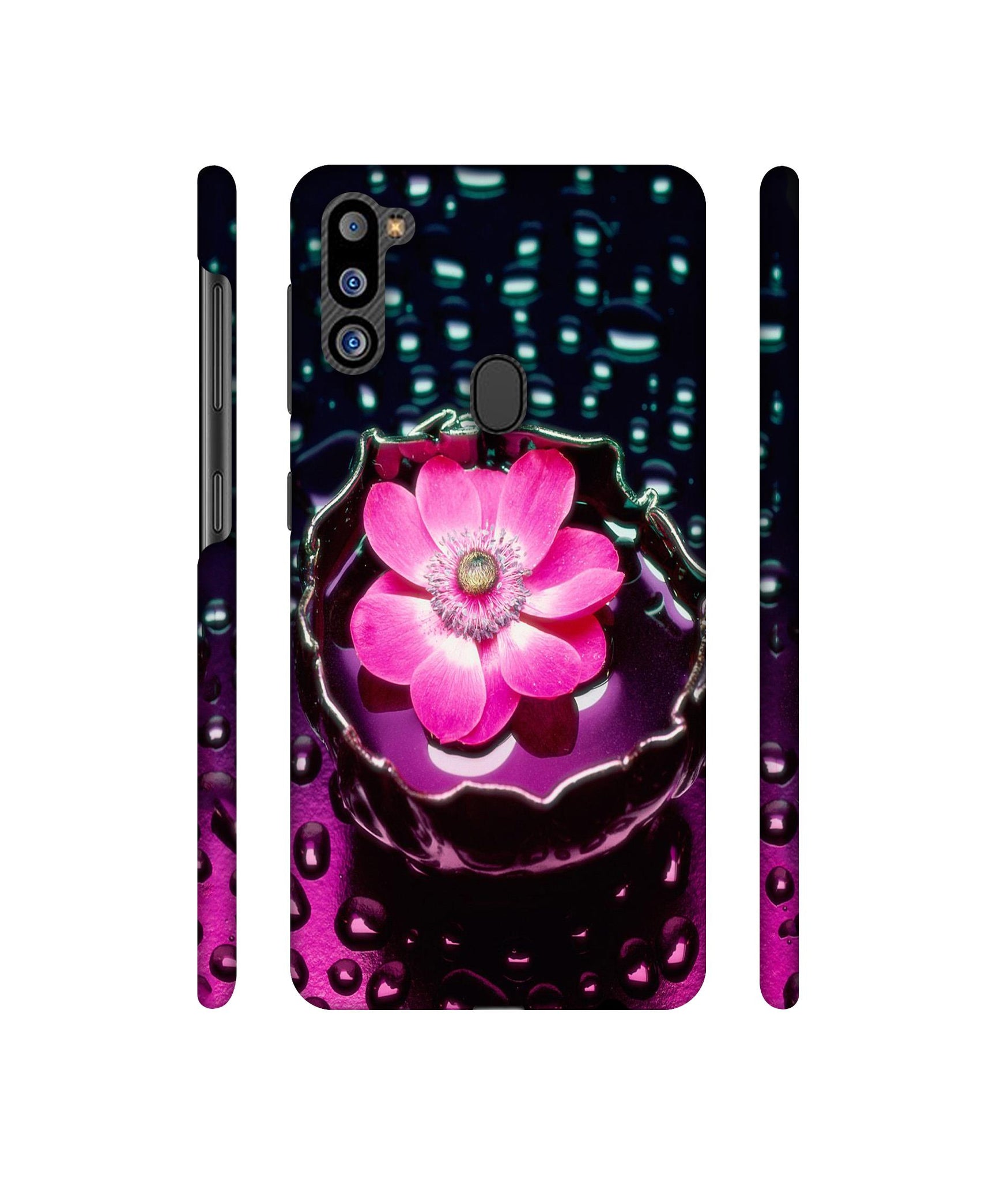 Flower in Water Designer Hard Back Cover for Samsung Galaxy M21 2021 Edition