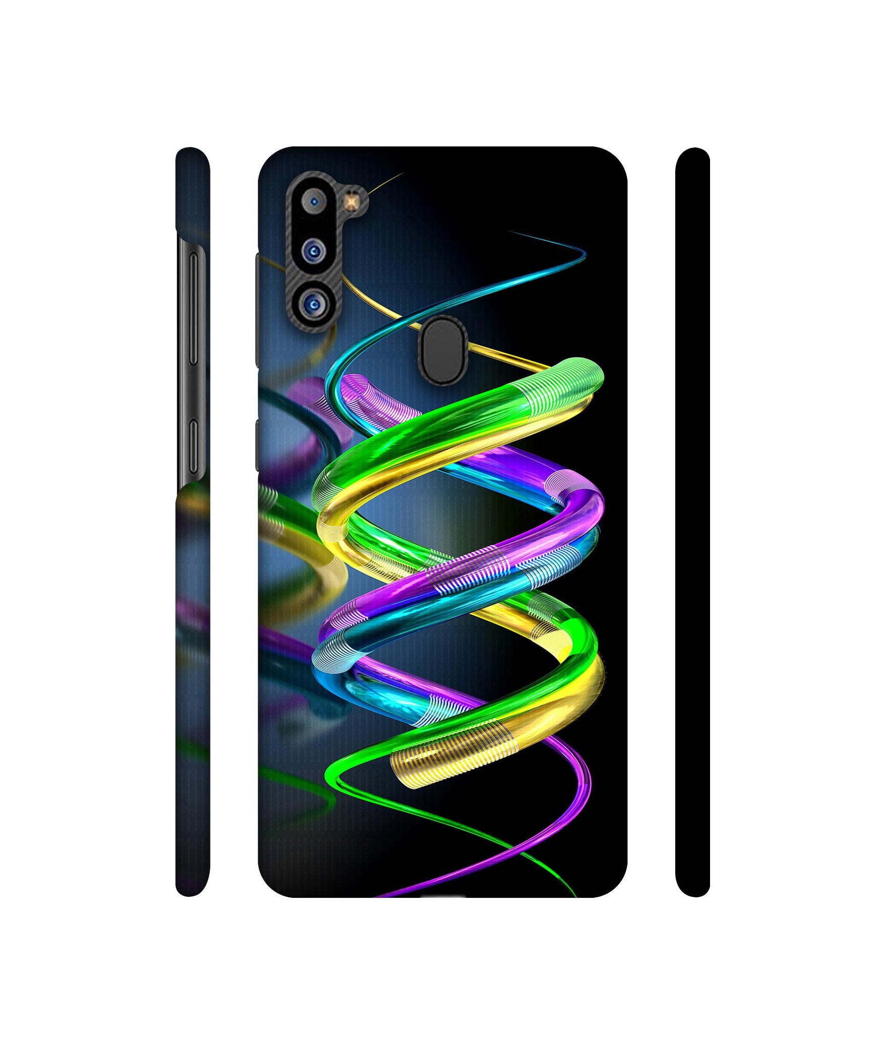 3D Spiral Designer Hard Back Cover for Samsung Galaxy M21 2021 Edition