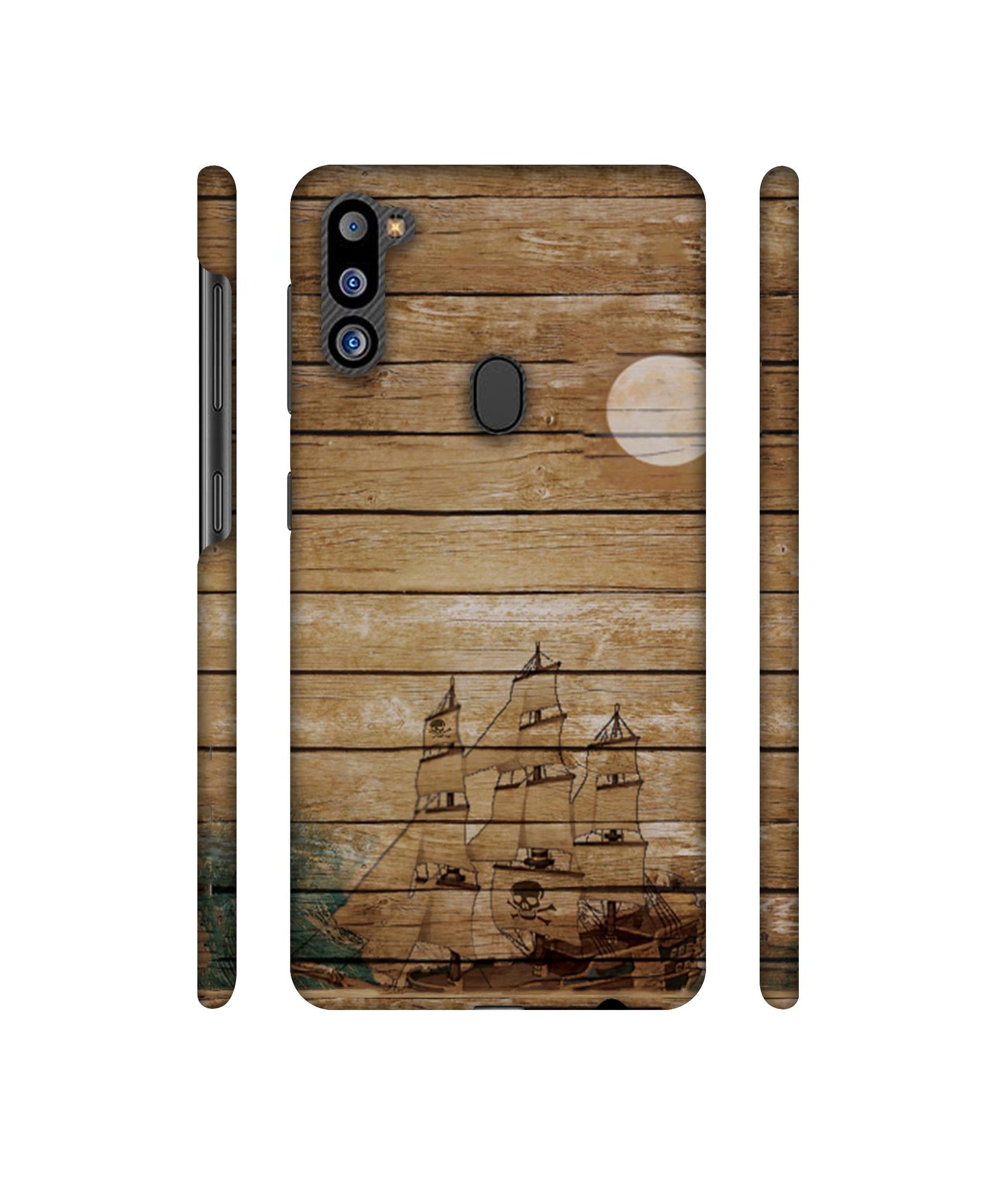 Wooden Pattern Designer Hard Back Cover for Samsung Galaxy M21 2021 Edition