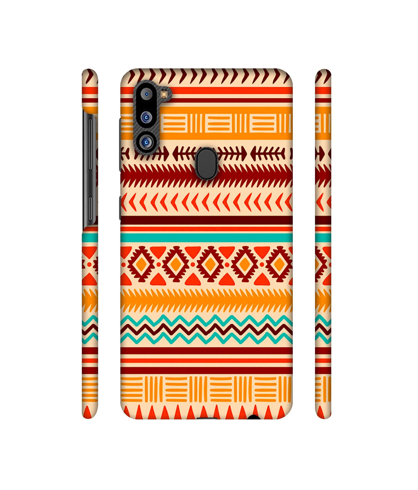 Marathi Rangoli Art Designer Hard Back Cover for Samsung Galaxy M21 2021 Edition