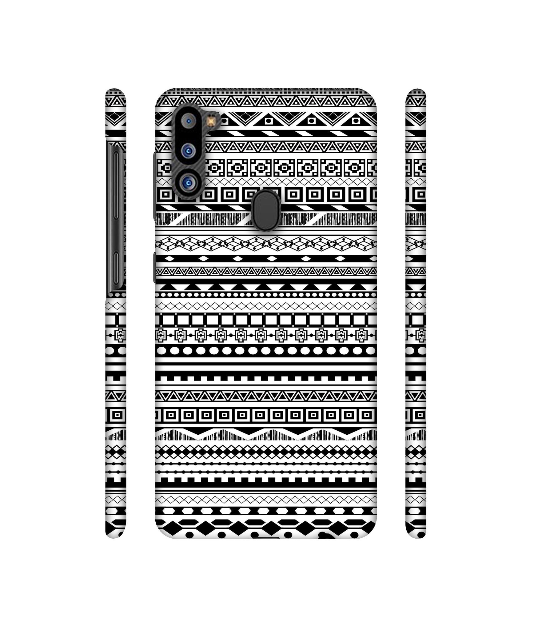 Black & White Patterns Designer Hard Back Cover for Samsung Galaxy M21 2021 Edition