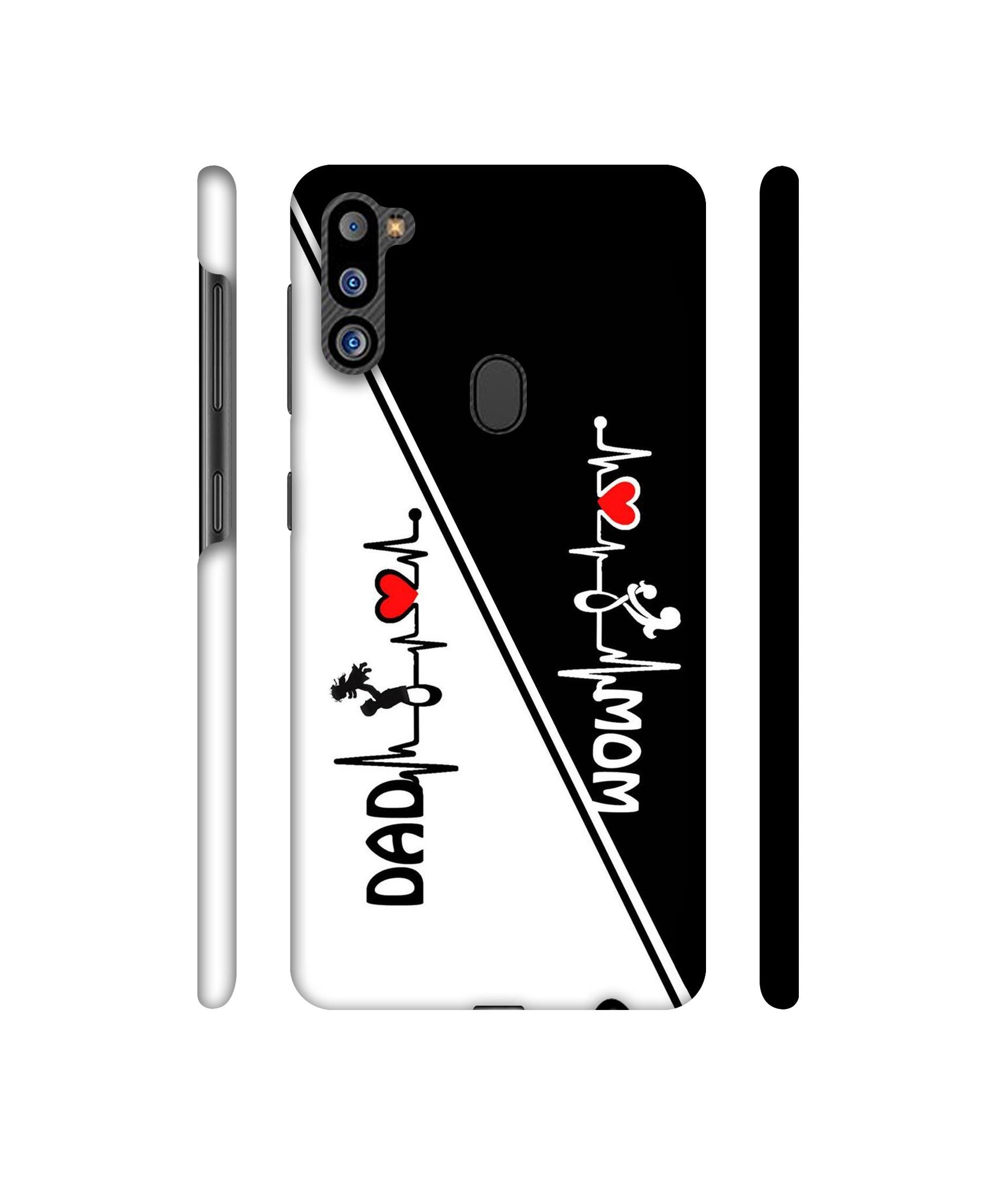 Mom and Dad Lover Designer Hard Back Cover for Samsung Galaxy M21 2021 Edition