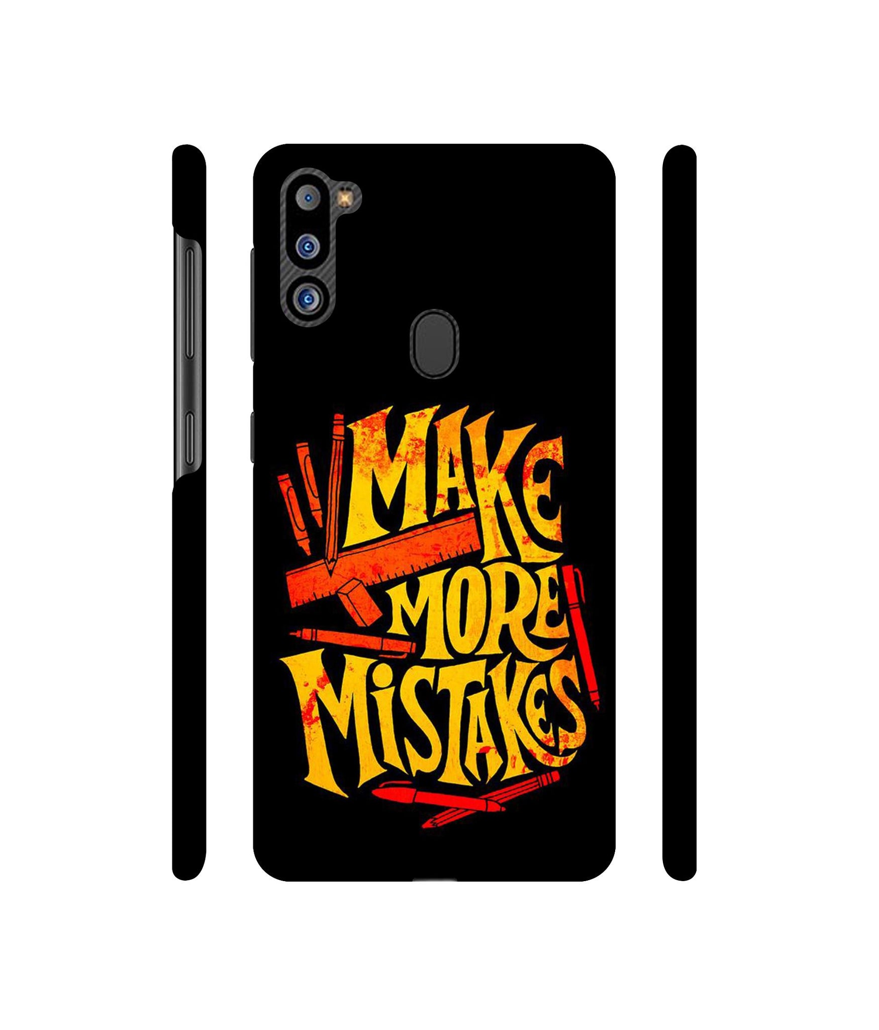 Make More Mistakes Designer Hard Back Cover for Samsung Galaxy M21 2021 Edition