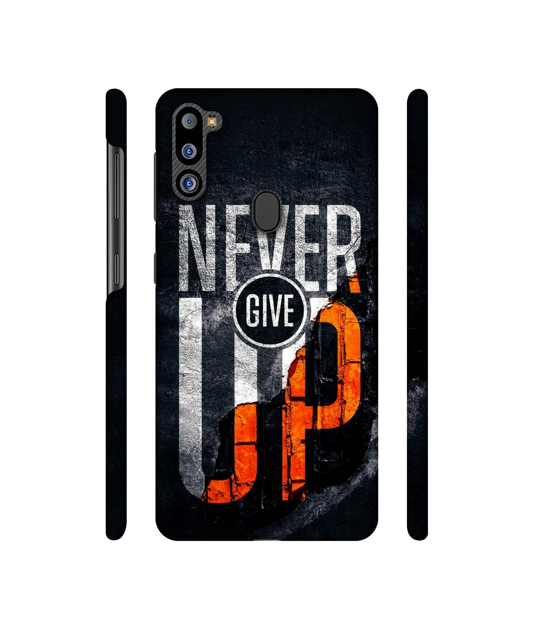 Never Give Up Designer Hard Back Cover for Samsung Galaxy M21 2021 Edition