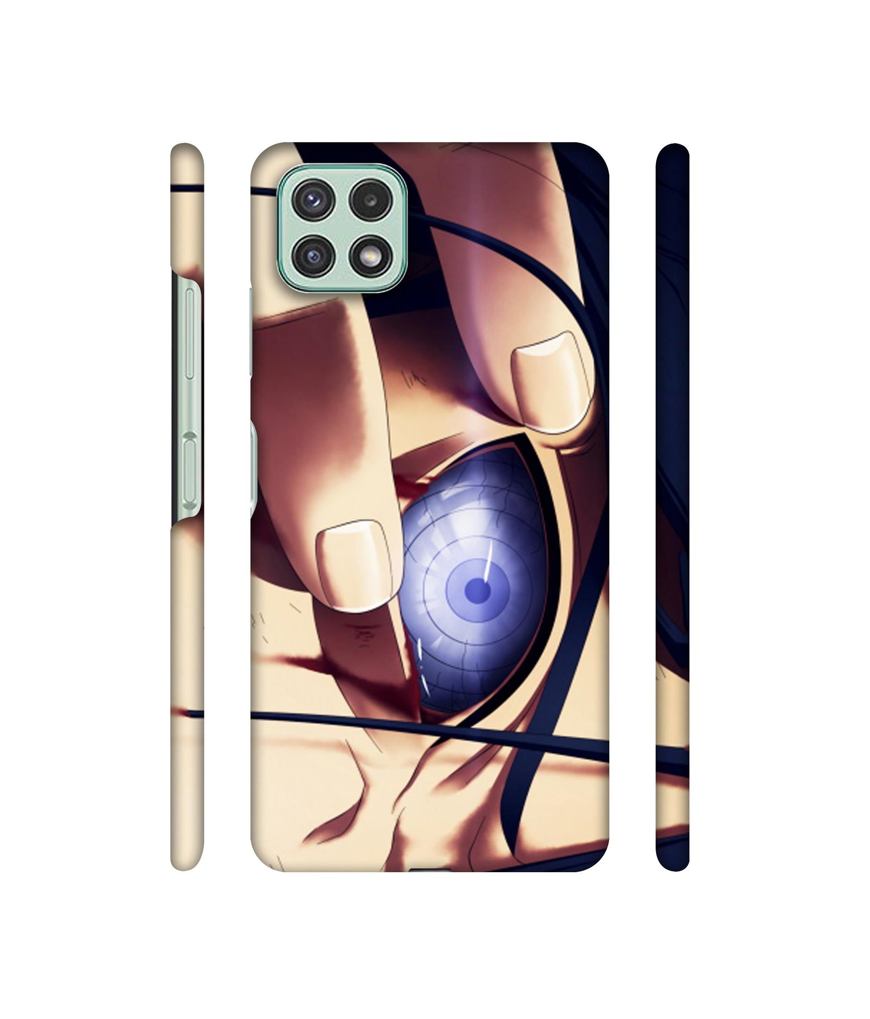 Anime Naruto Eye Designer Hard Back Cover for Samsung Galaxy A22 5G / F42 5G