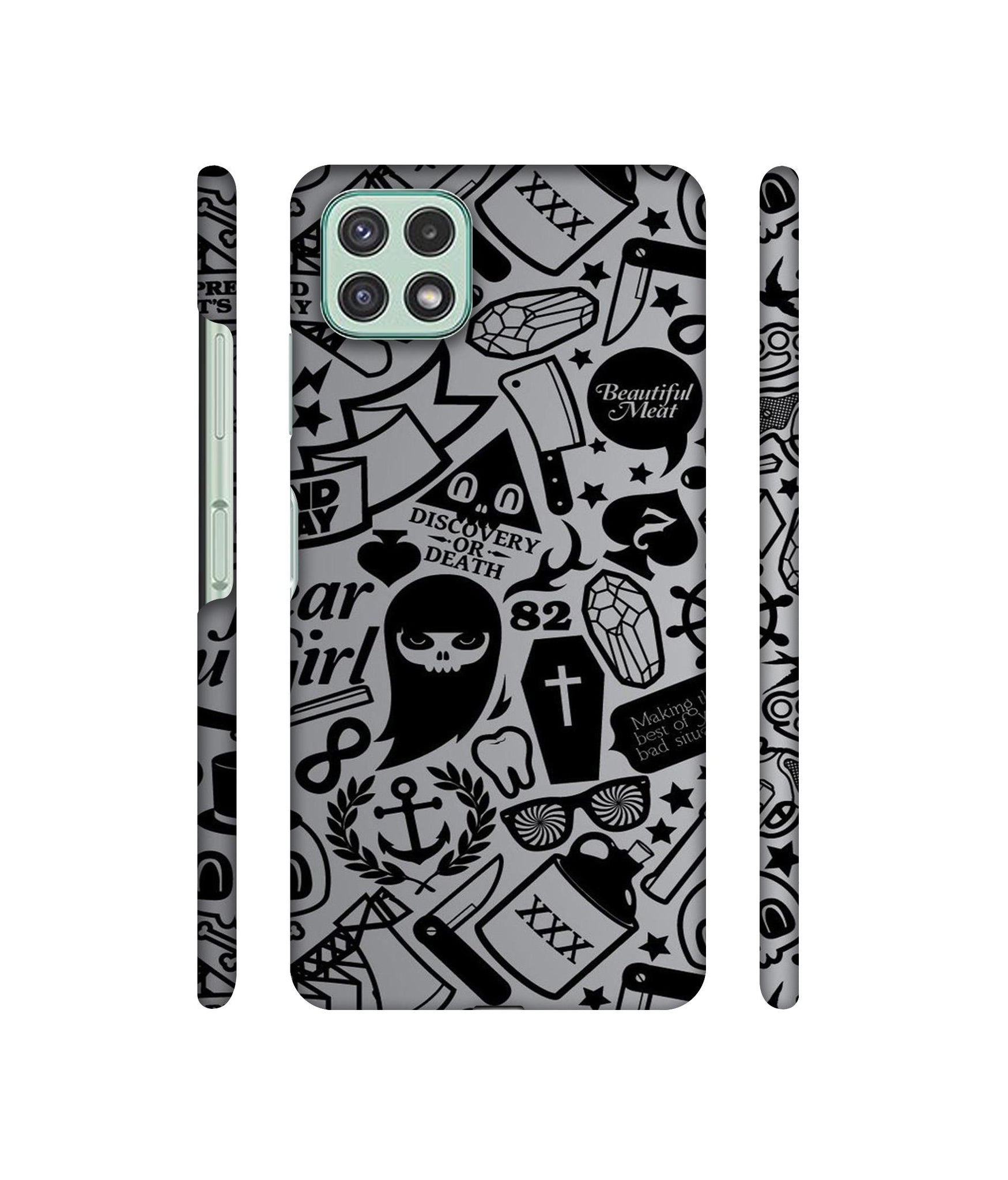 Discover Or Death Designer Hard Back Cover for Samsung Galaxy A22 5G / F42 5G
