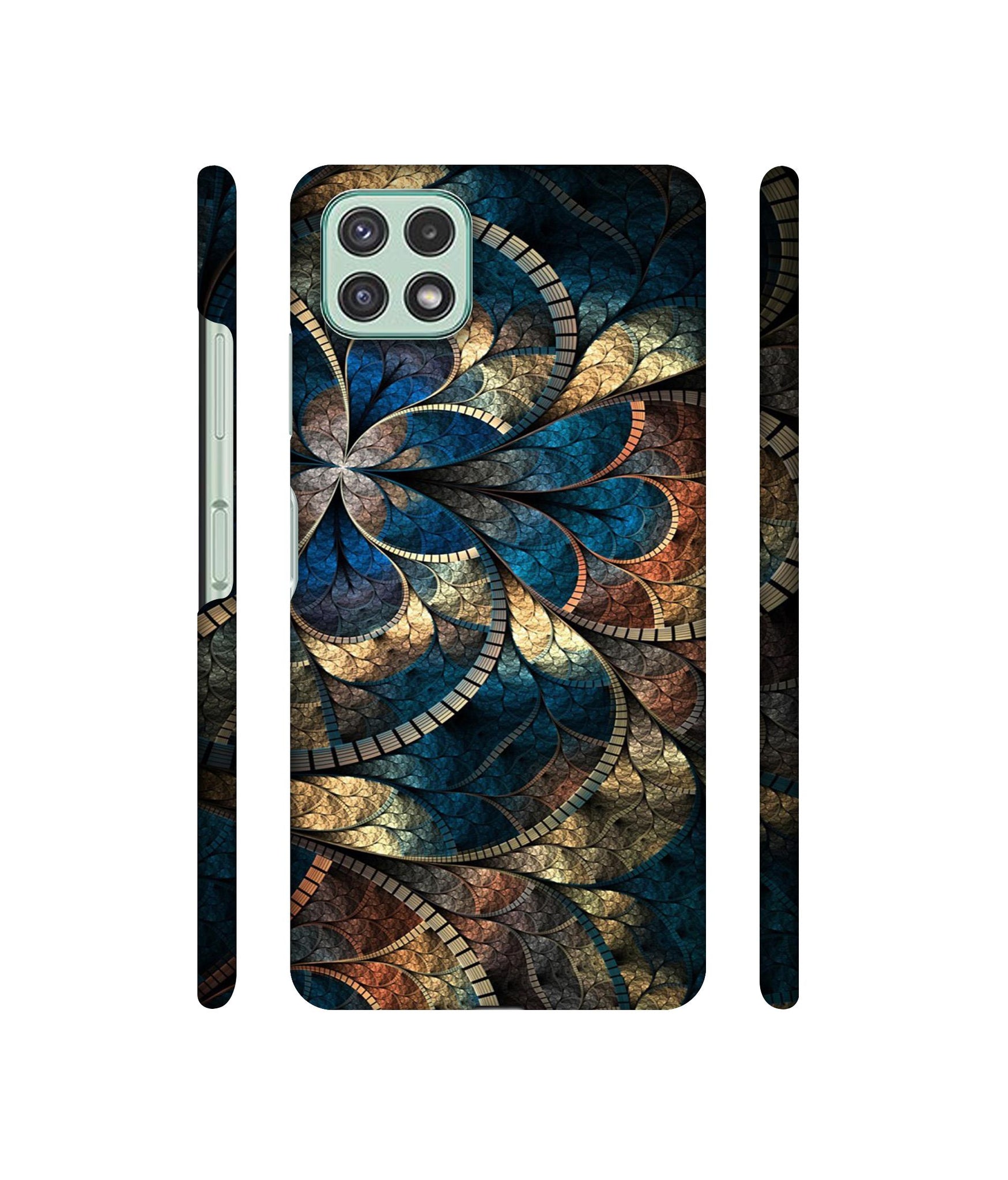 Fractional Pattern Designer Hard Back Cover for Samsung Galaxy A22 5G / F42 5G