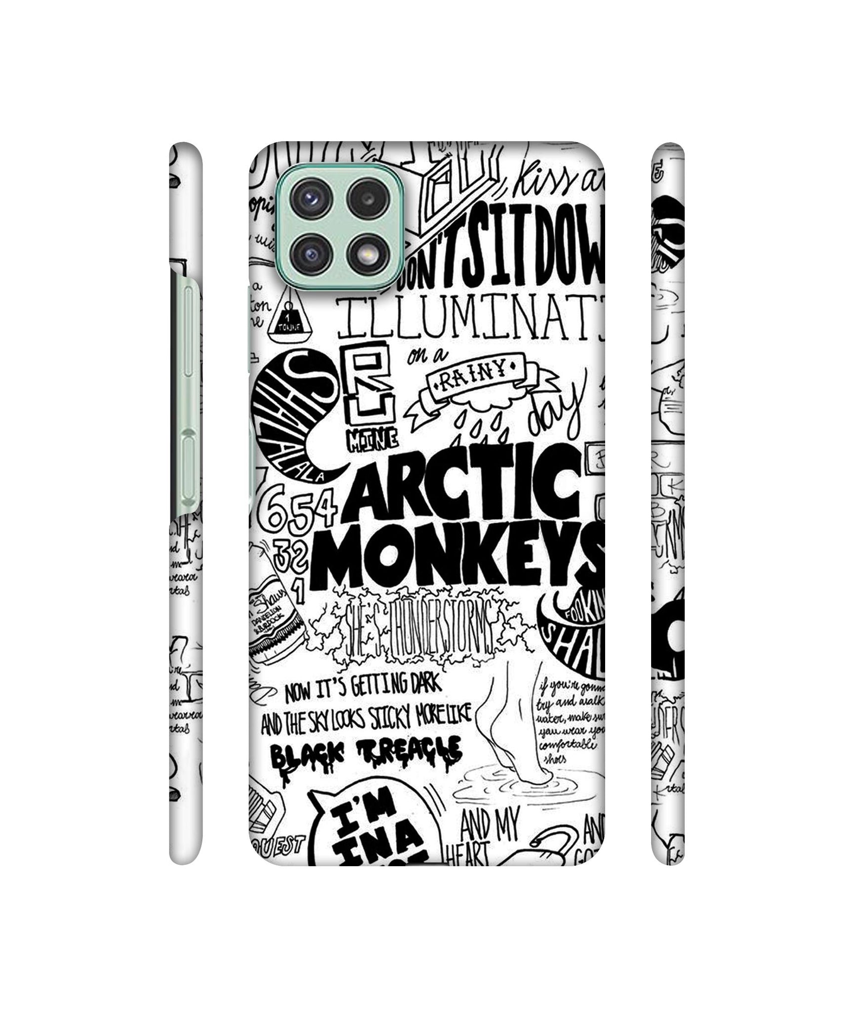 Arctic Monkeys Pattern Designer Hard Back Cover for Samsung Galaxy A22 5G / F42 5G