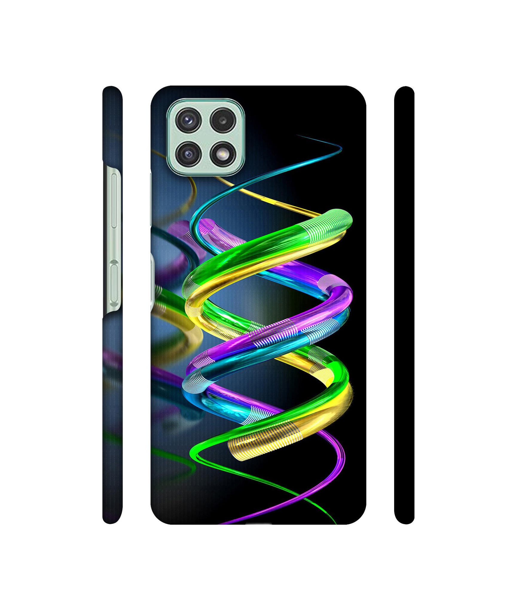 3D Spiral Designer Hard Back Cover for Samsung Galaxy A22 5G / F42 5G