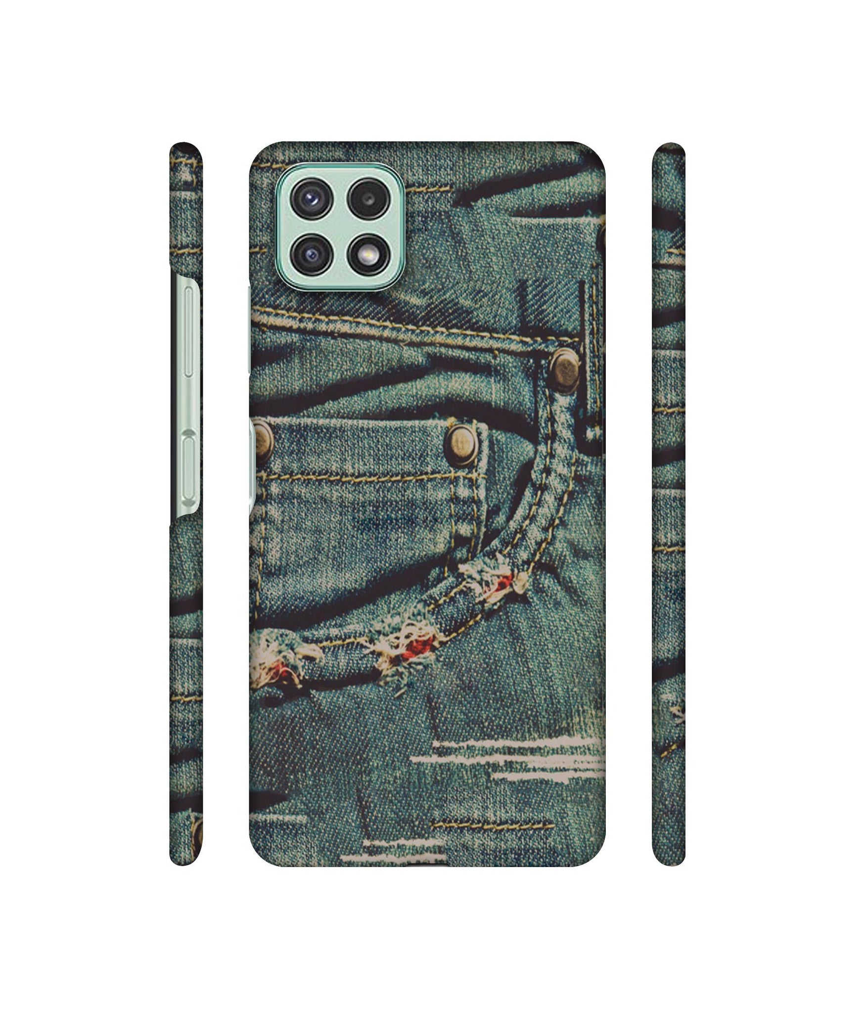 Jeans Designer Hard Back Cover for Samsung Galaxy A22 5G / F42 5G