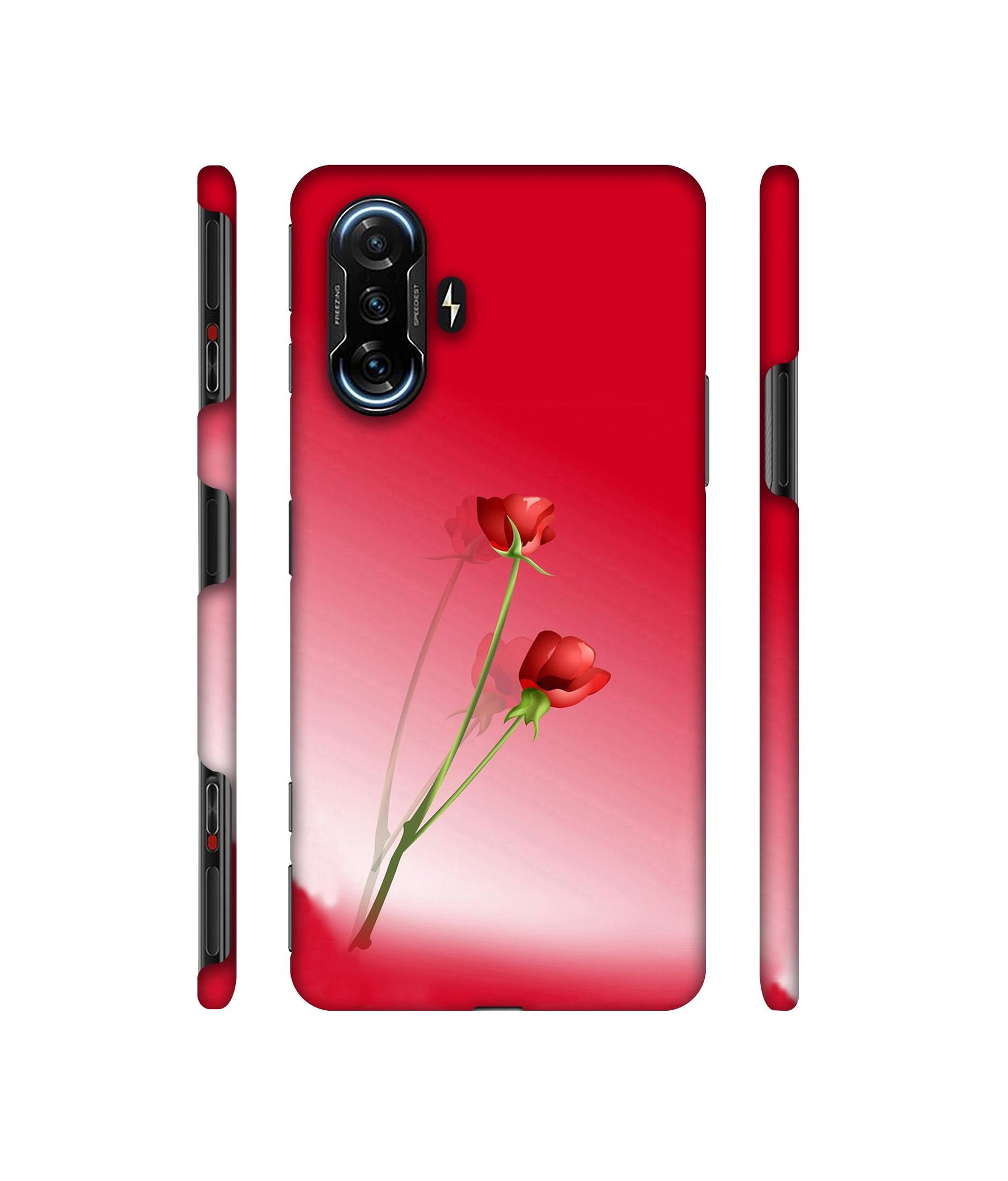 Red Roses Designer Hard Back Cover for Mi Poco F3 GT