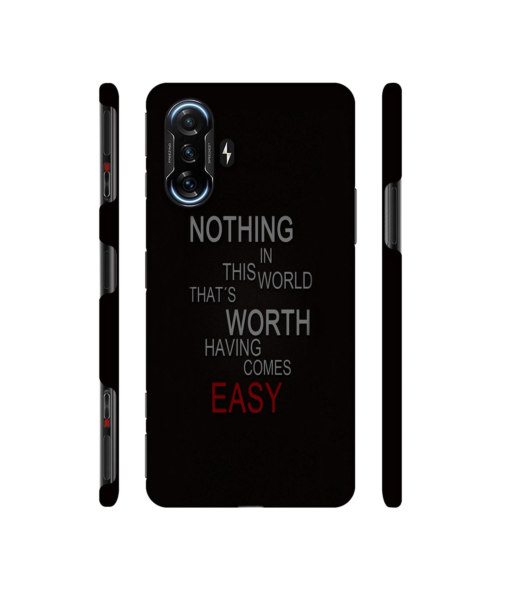 Life Quotes Designer Hard Back Cover for Mi Poco F3 GT
