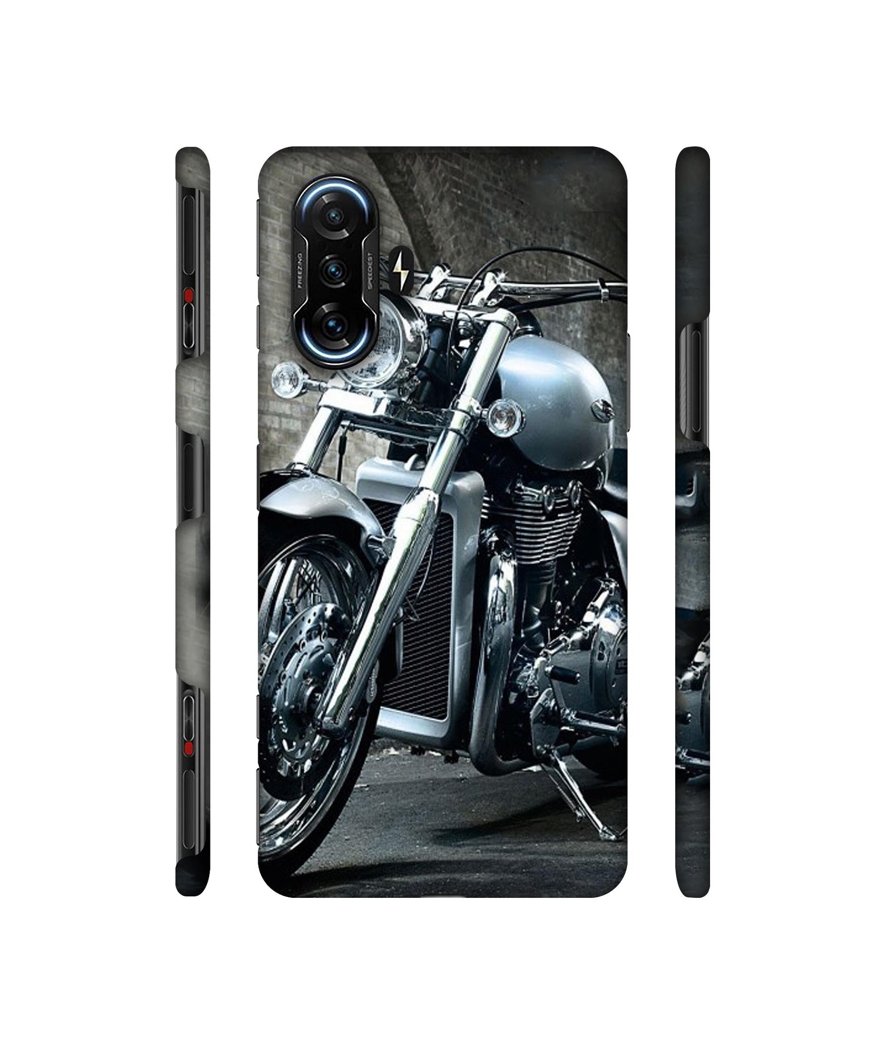 Motorcycle Designer Hard Back Cover for Mi Poco F3 GT