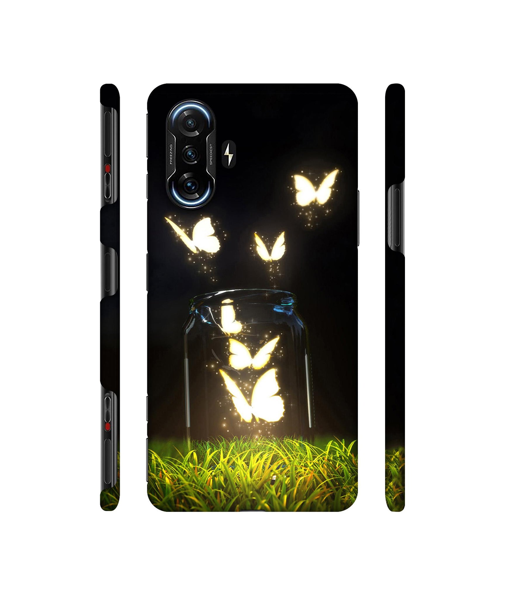 Butterfly Designer Hard Back Cover for Mi Poco F3 GT
