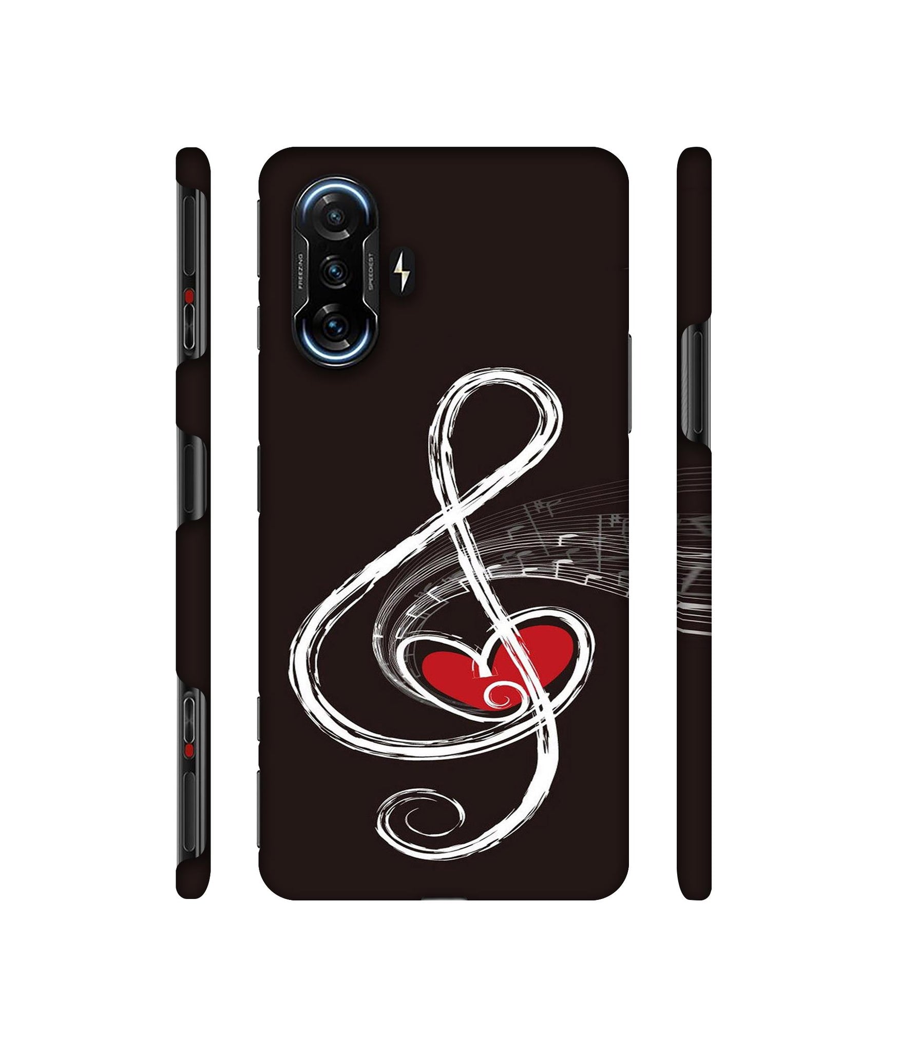 Love Note Music Designer Hard Back Cover for Mi Poco F3 GT