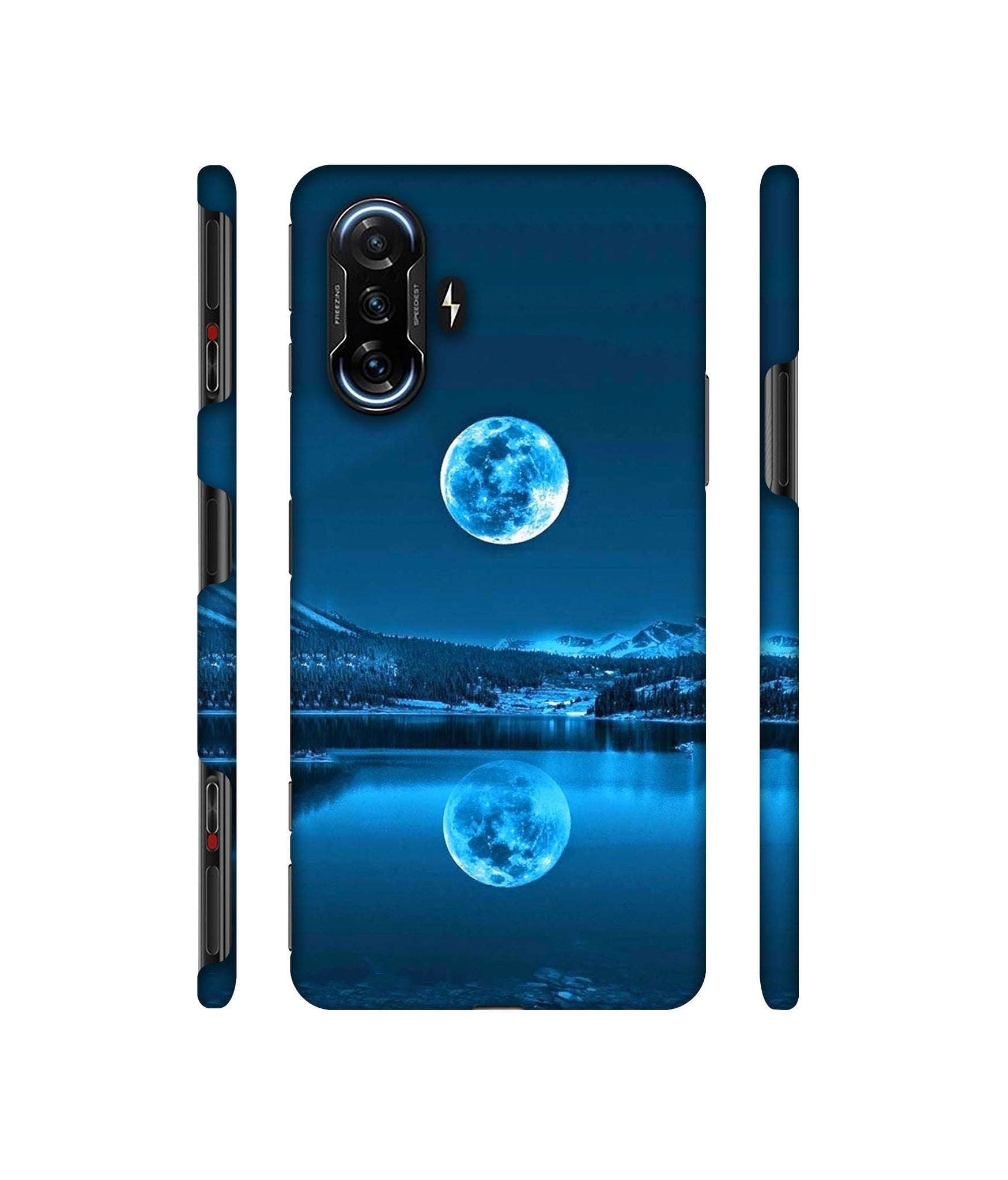 Awesome Moon Designer Hard Back Cover for Mi Poco F3 GT