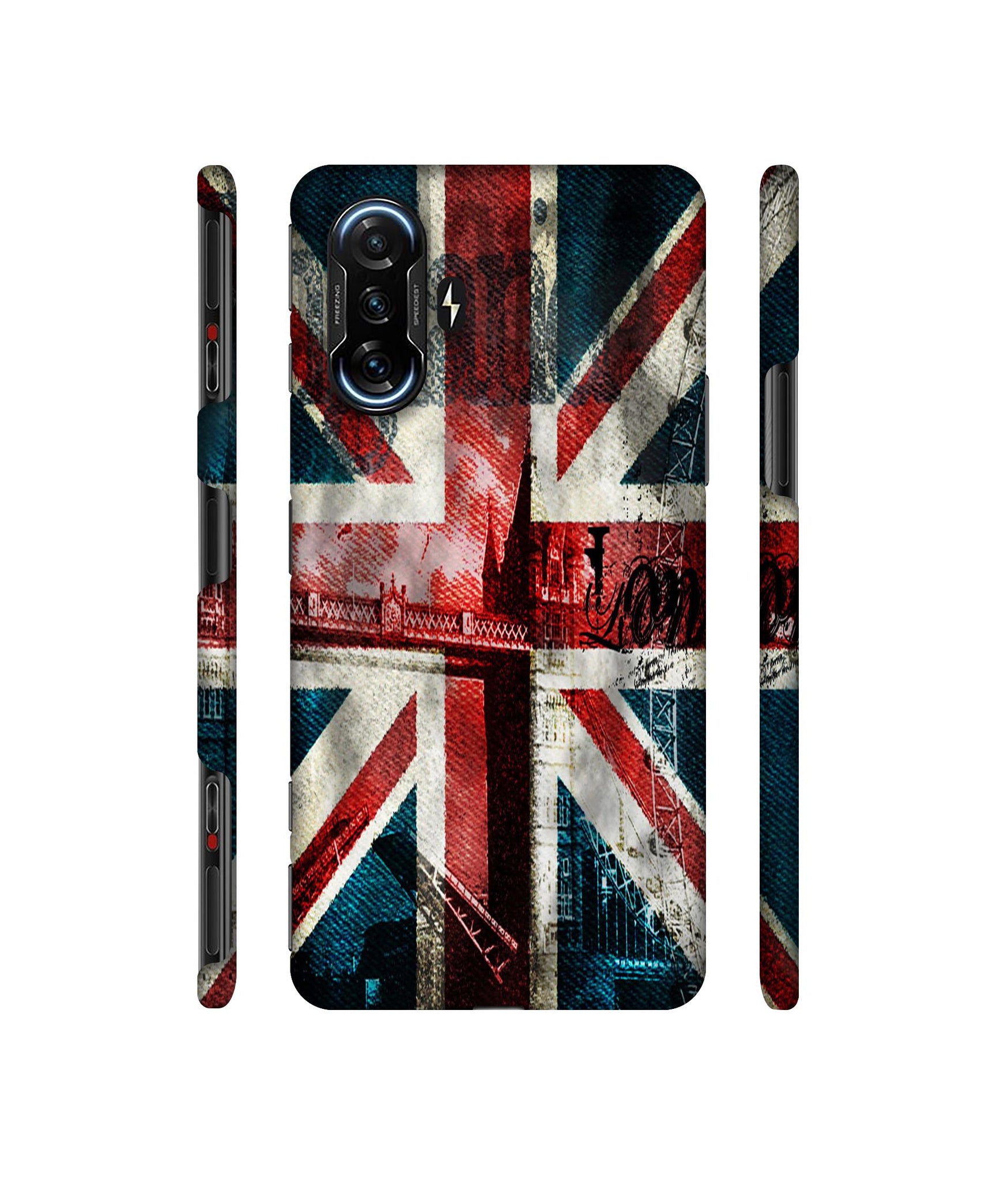 London Flag wallpaper Designer Hard Back Cover for Mi Poco F3 GT