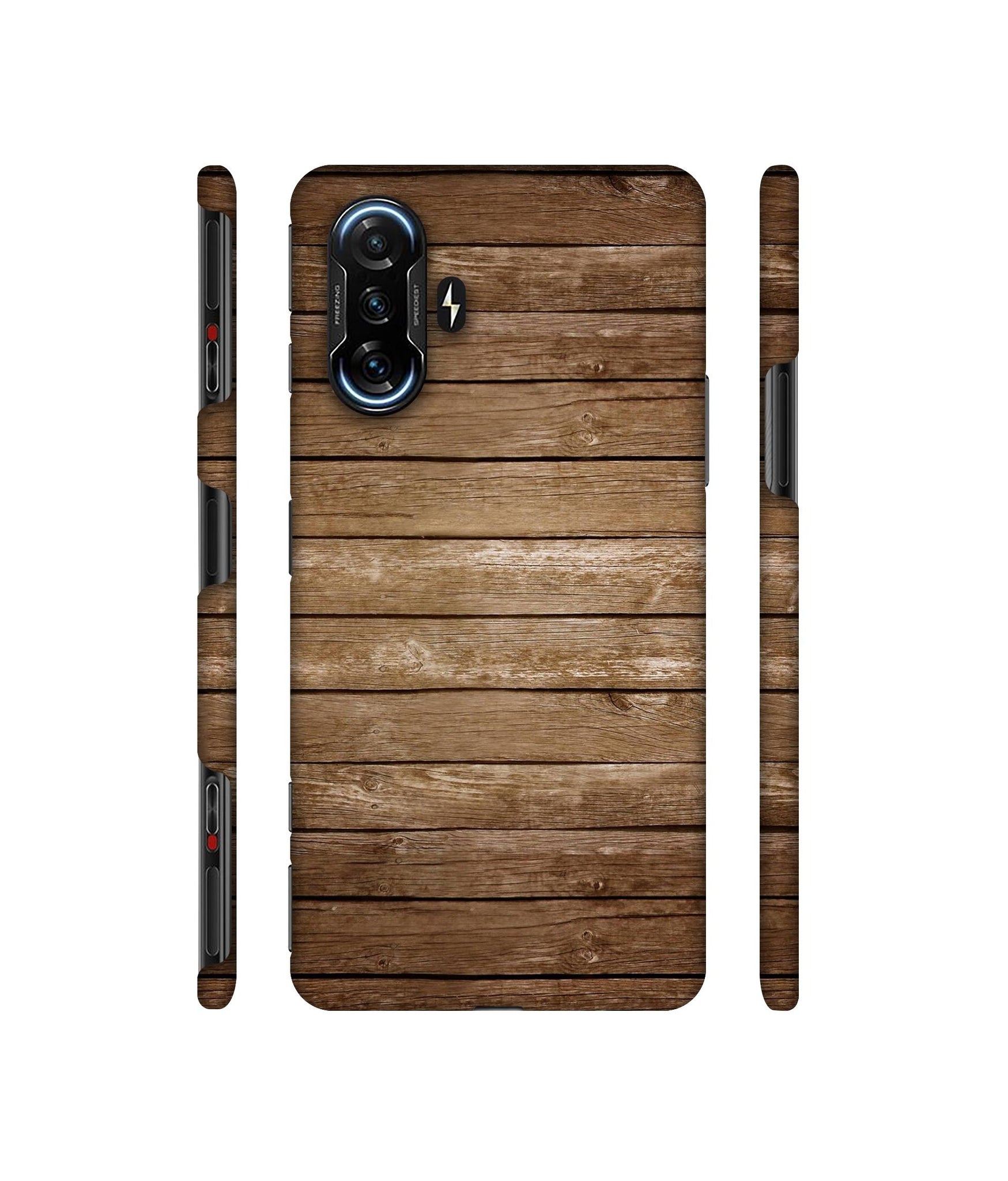 Wood Designer Hard Back Cover for Mi Poco F3 GT