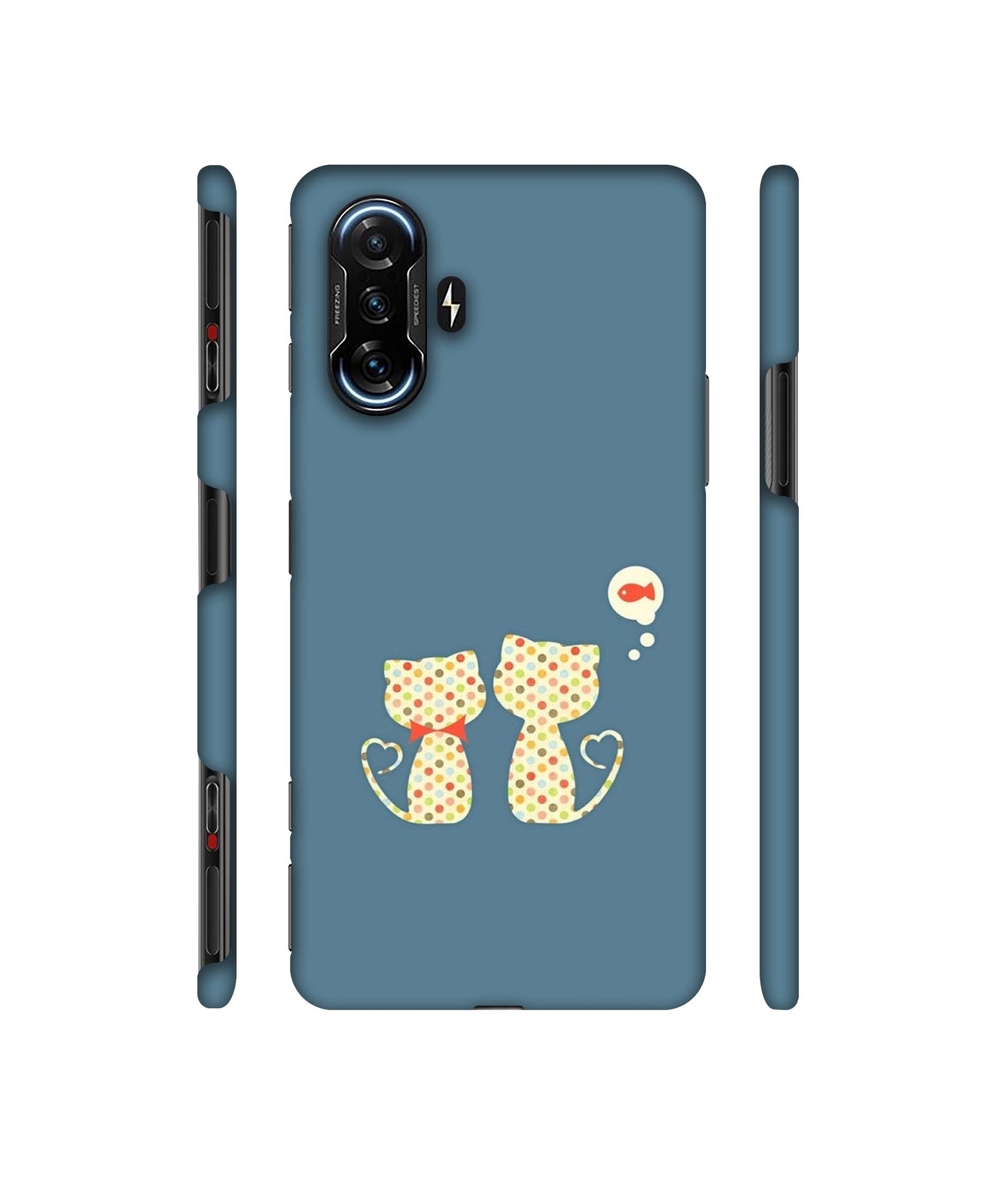 Fish On Mind Print Designer Hard Back Cover for Mi Poco F3 GT