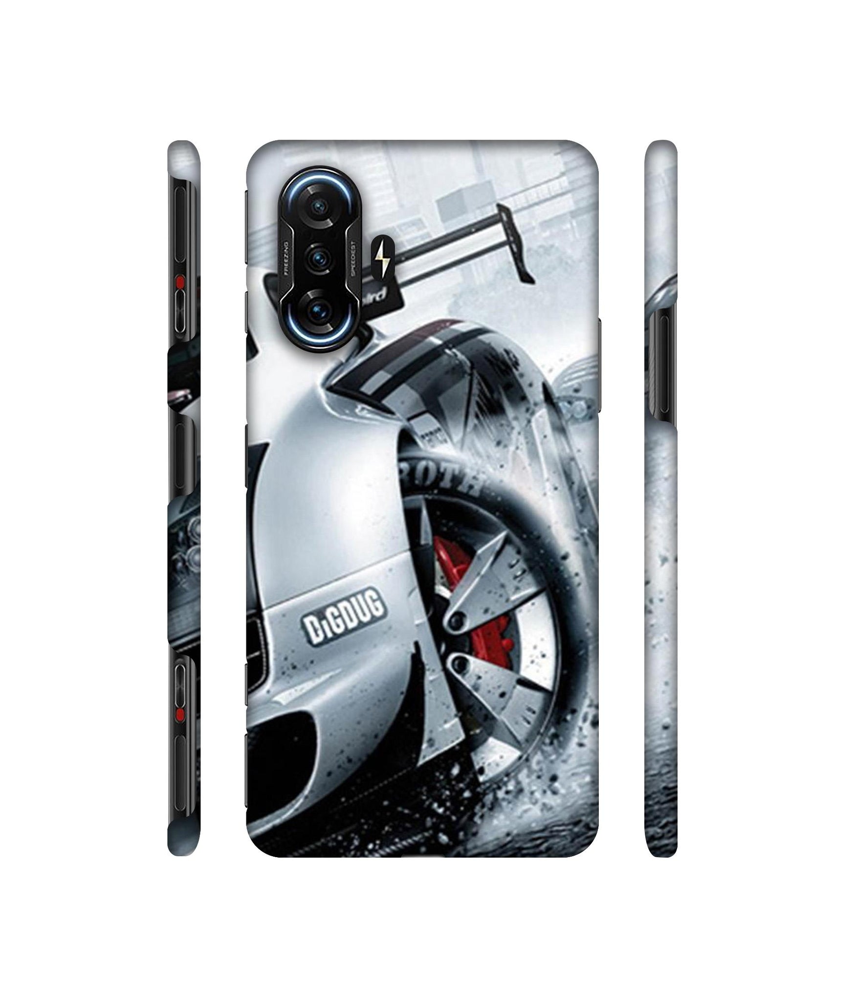 Drift Sport Print Designer Hard Back Cover for Mi Poco F3 GT