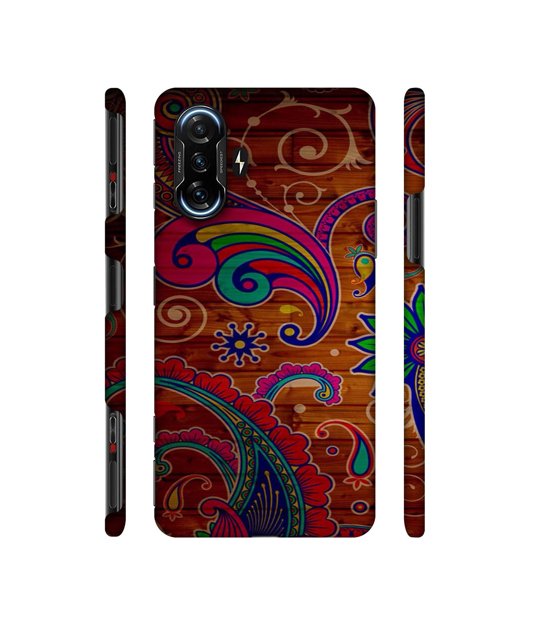 Wooden Pattern Print Designer Hard Back Cover for Mi Poco F3 GT