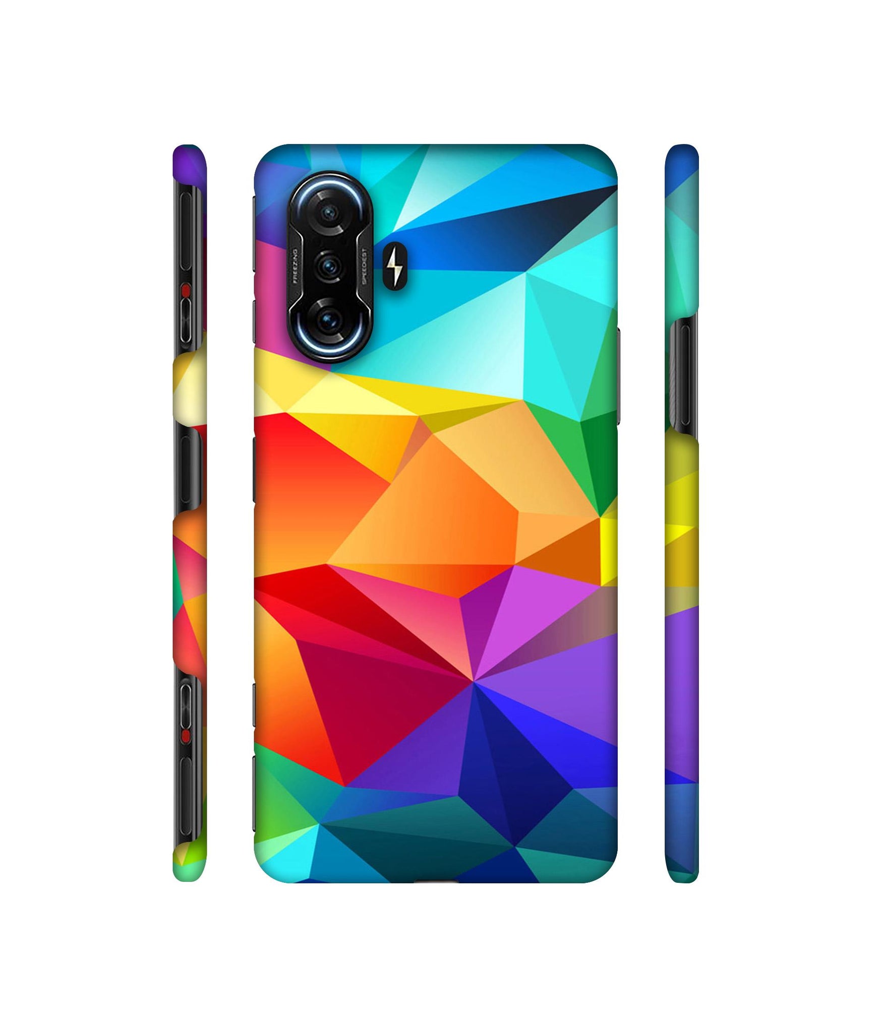 Colorful Pattern Designer Hard Back Cover for Mi Poco F3 GT