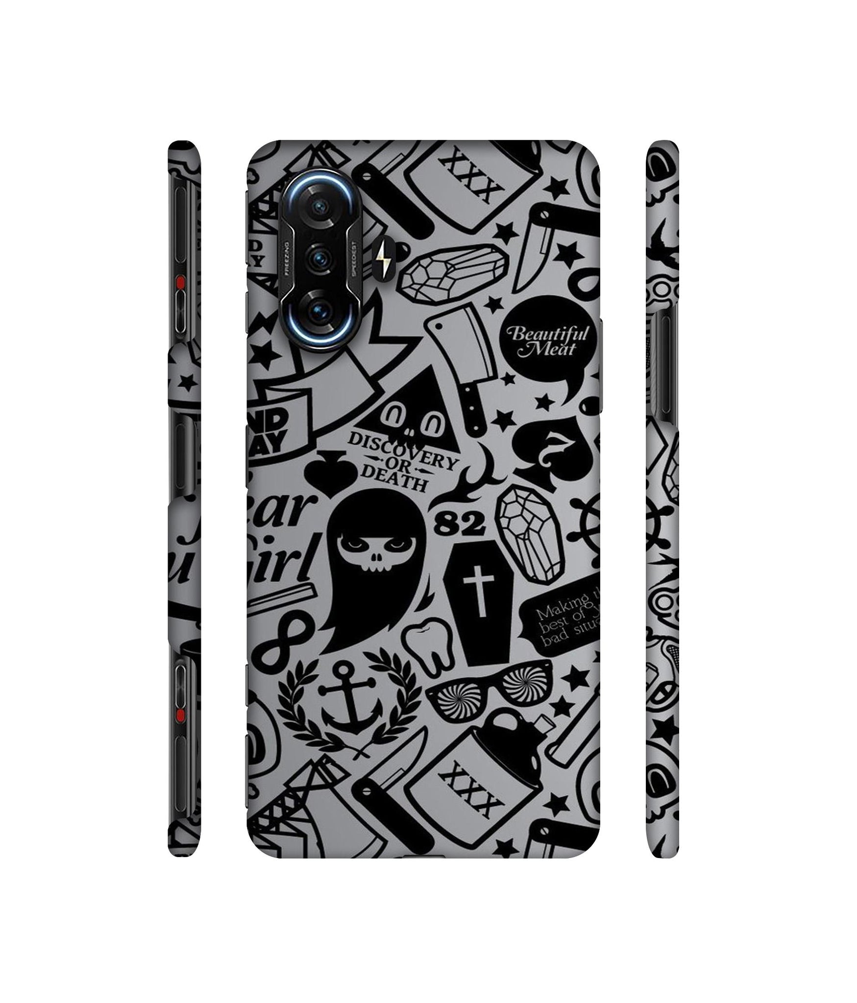 Discover Or Death Designer Hard Back Cover for Mi Poco F3 GT