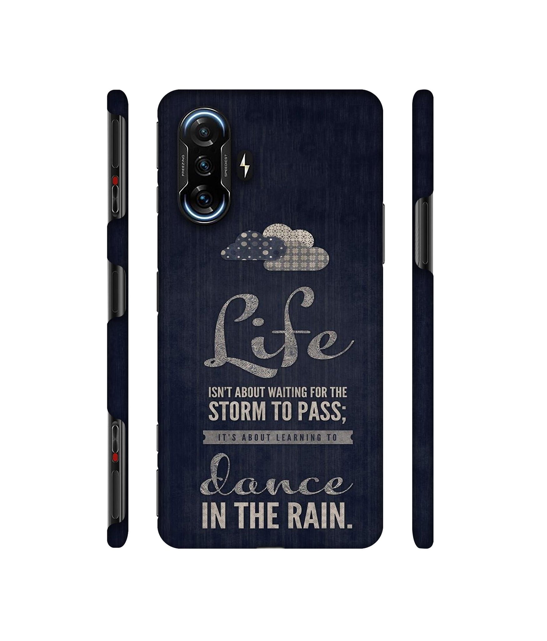 Life in The Rain Designer Hard Back Cover for Mi Poco F3 GT