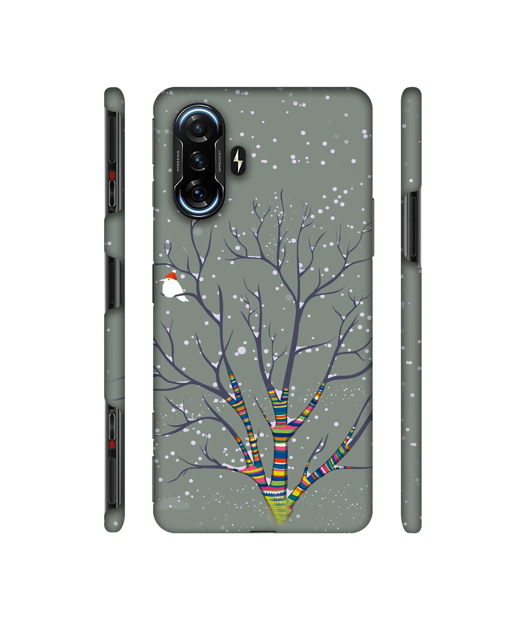 Winter Pattern Print Designer Hard Back Cover for Mi Poco F3 GT