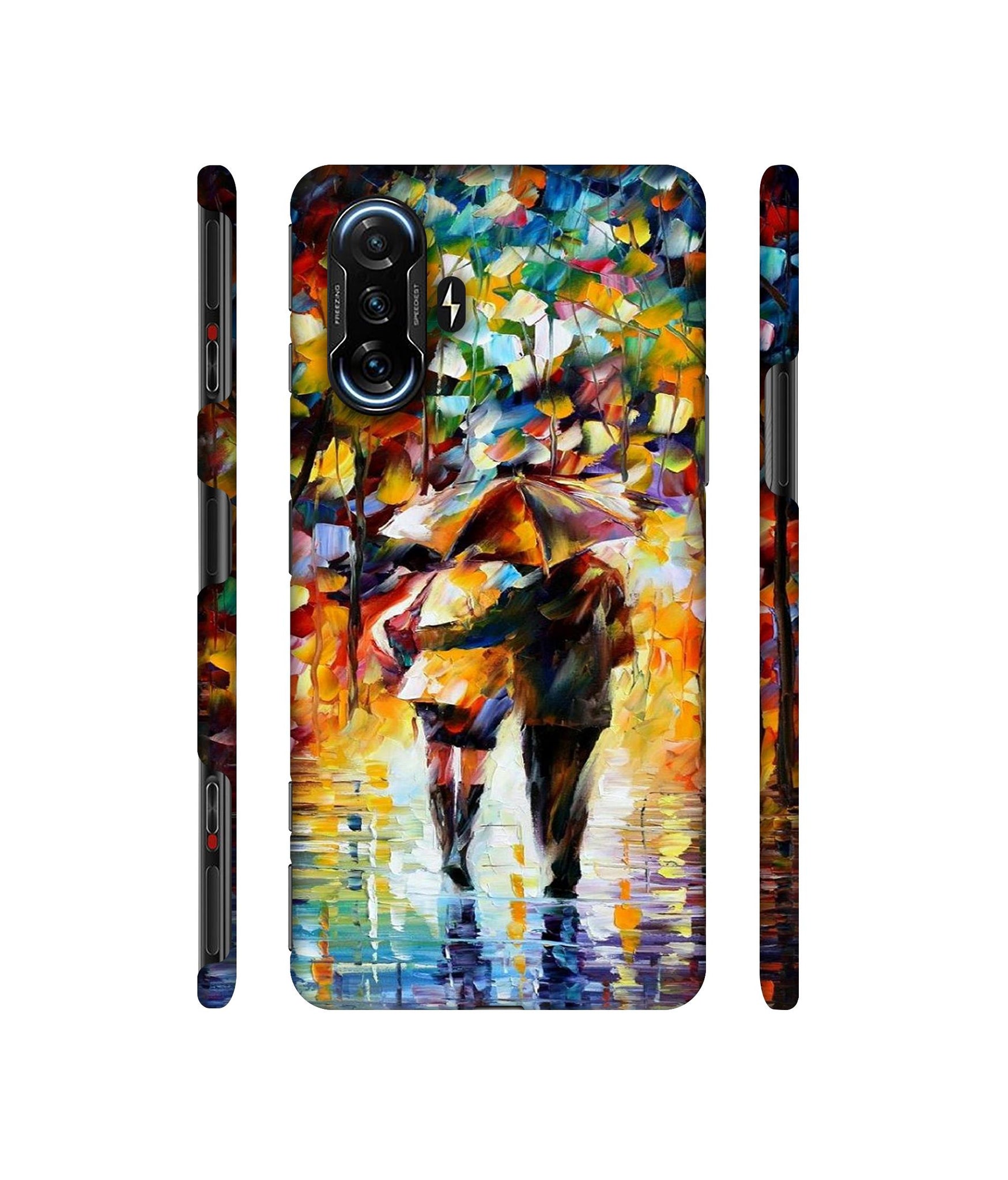 Paint Couple Pattern Designer Hard Back Cover for Mi Poco F3 GT