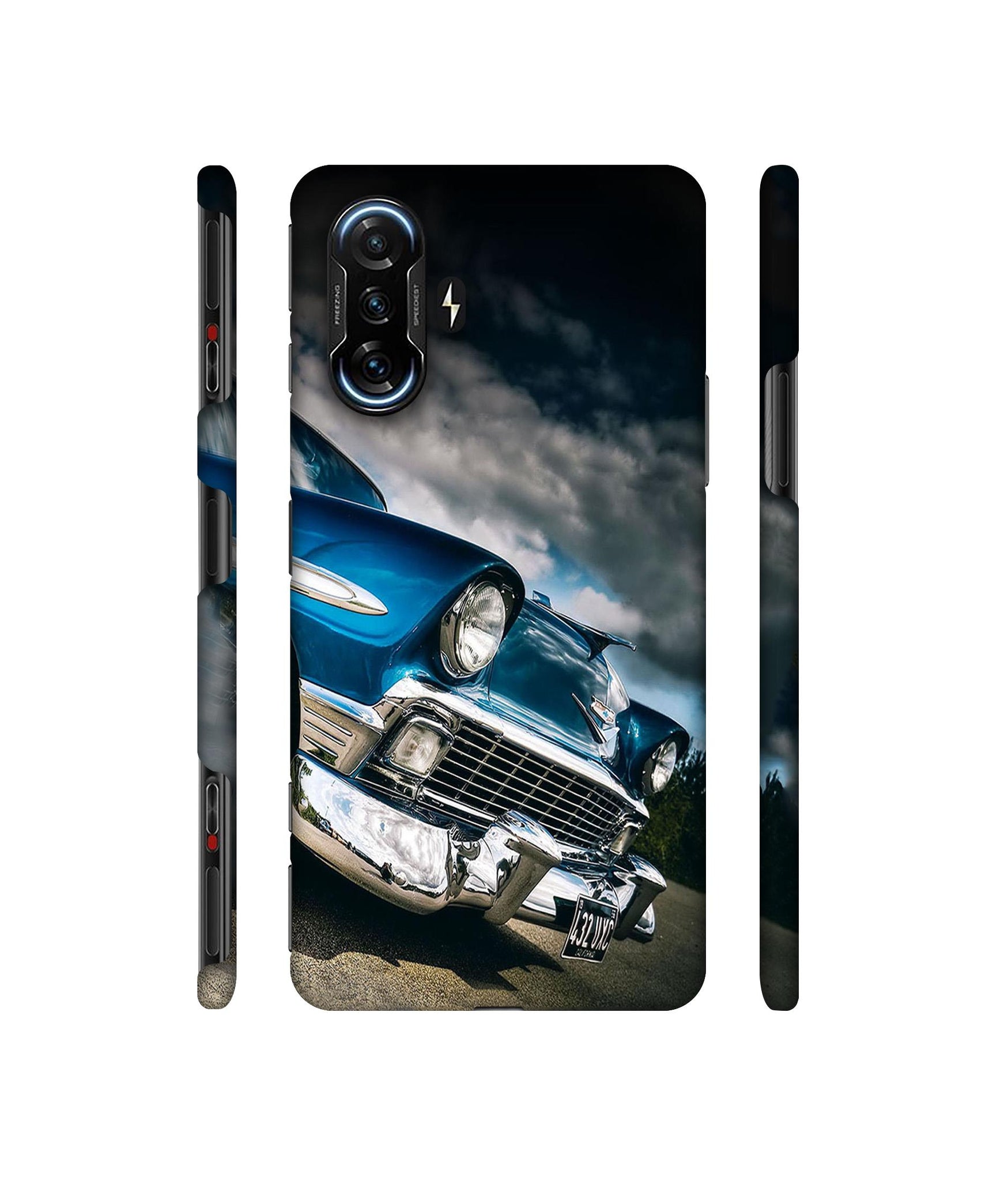 Vintage Car Pattern Designer Hard Back Cover for Mi Poco F3 GT