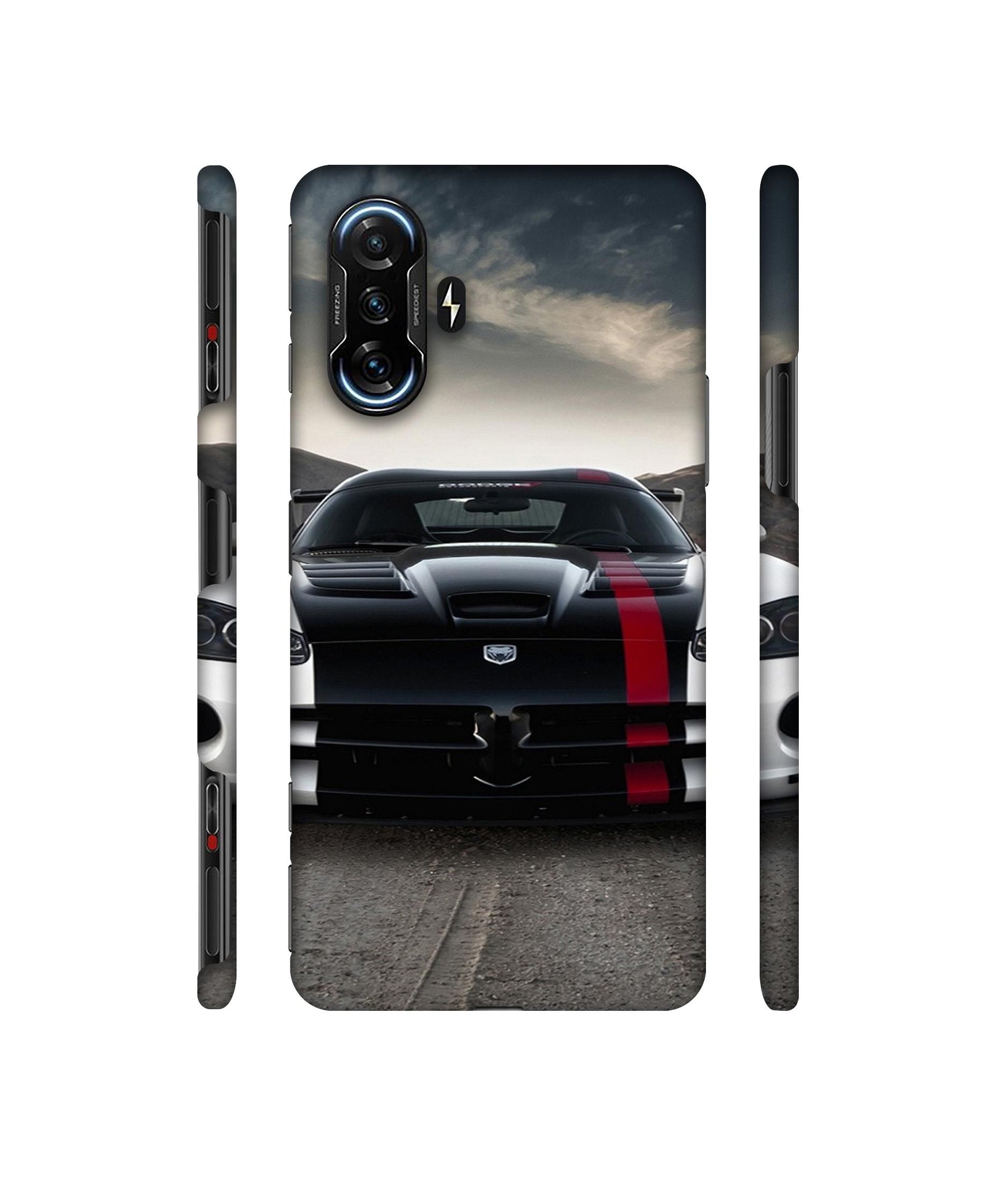 Sports Car Pattern Designer Hard Back Cover for Mi Poco F3 GT