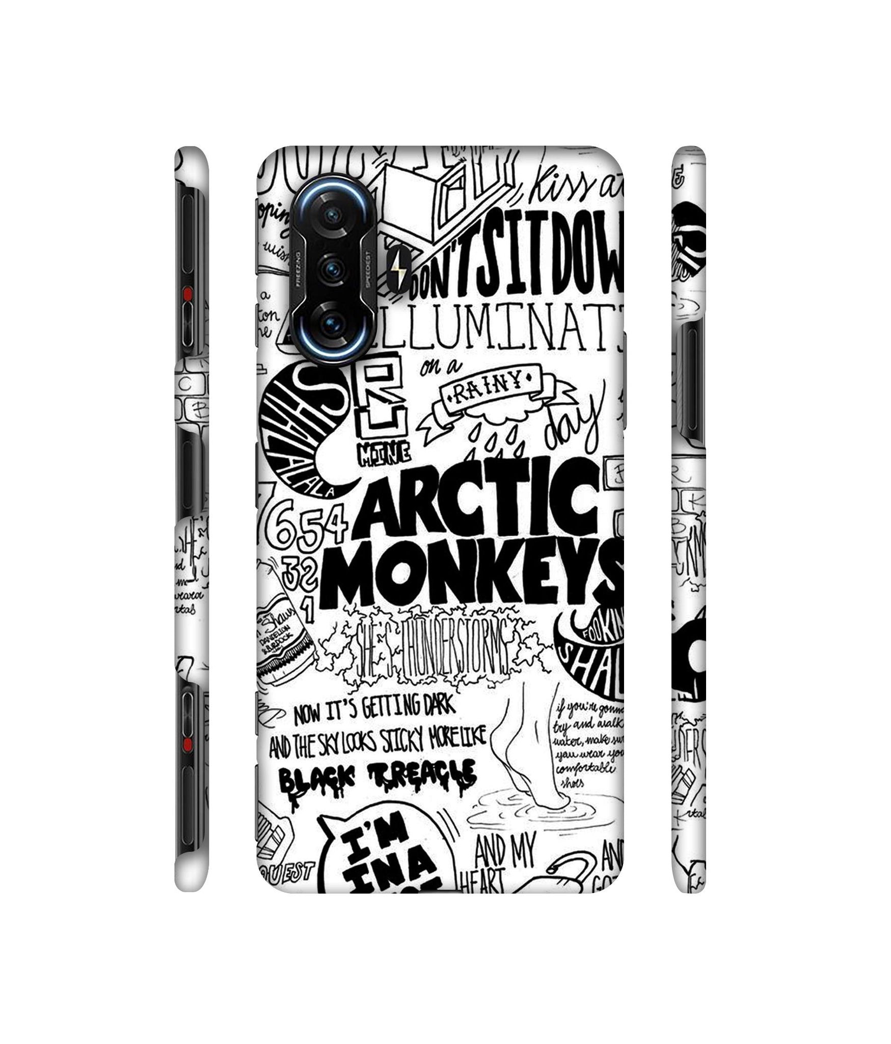 Arctic Monkeys Pattern Designer Hard Back Cover for Mi Poco F3 GT