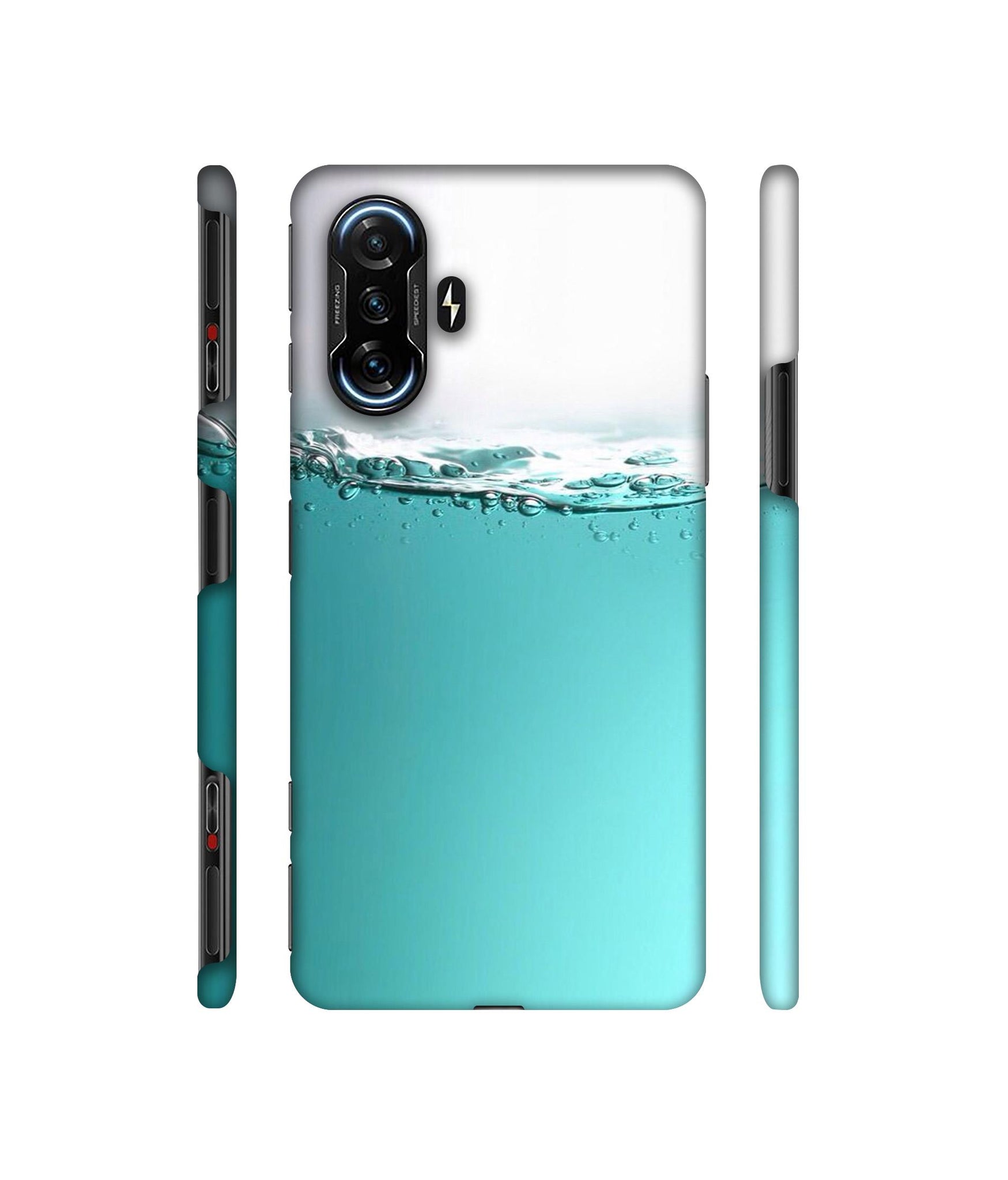 Half Fill Designer Hard Back Cover for Mi Poco F3 GT