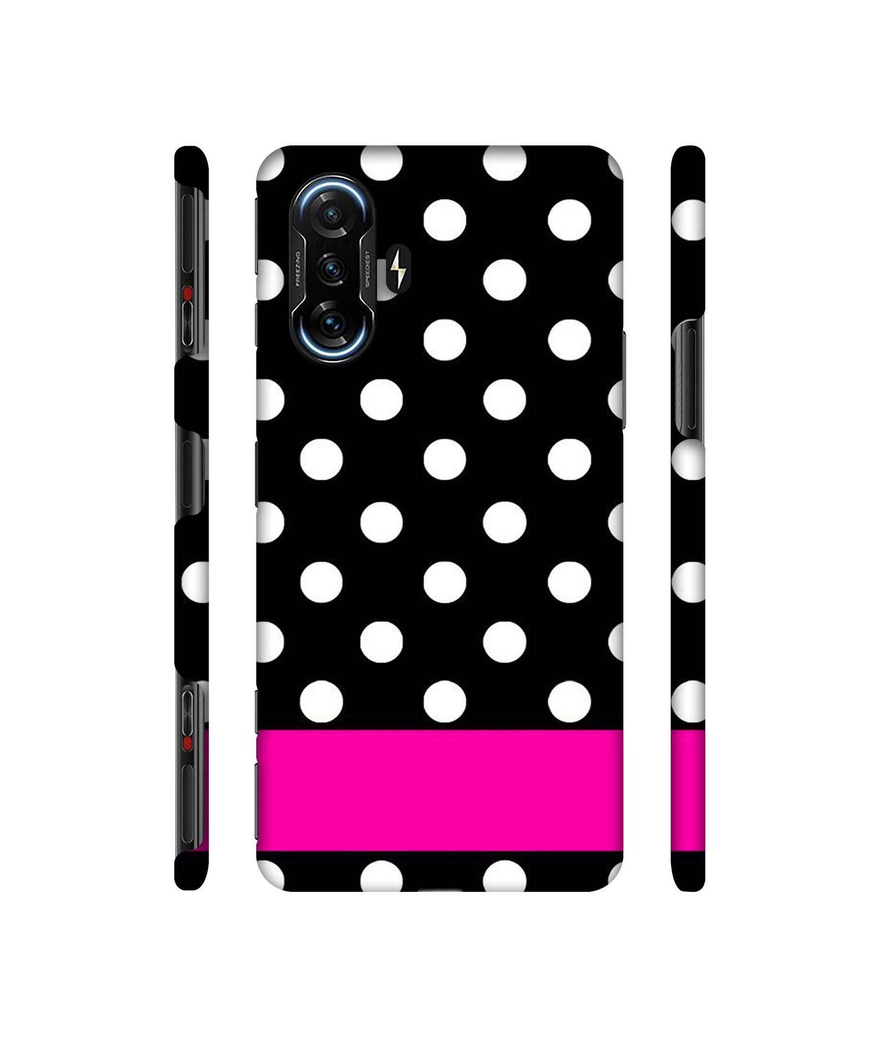 White Dots Pattern Designer Hard Back Cover for Mi Poco F3 GT