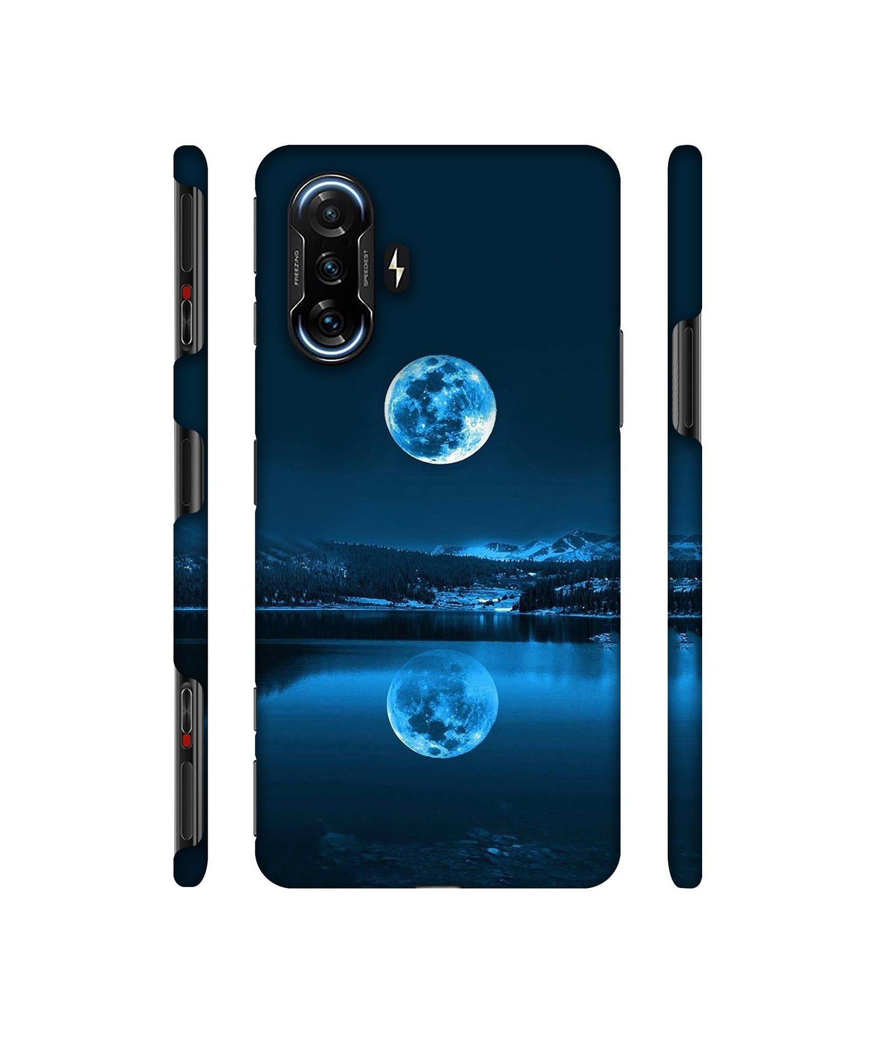 Moon Pattern Print Designer Hard Back Cover for Mi Poco F3 GT