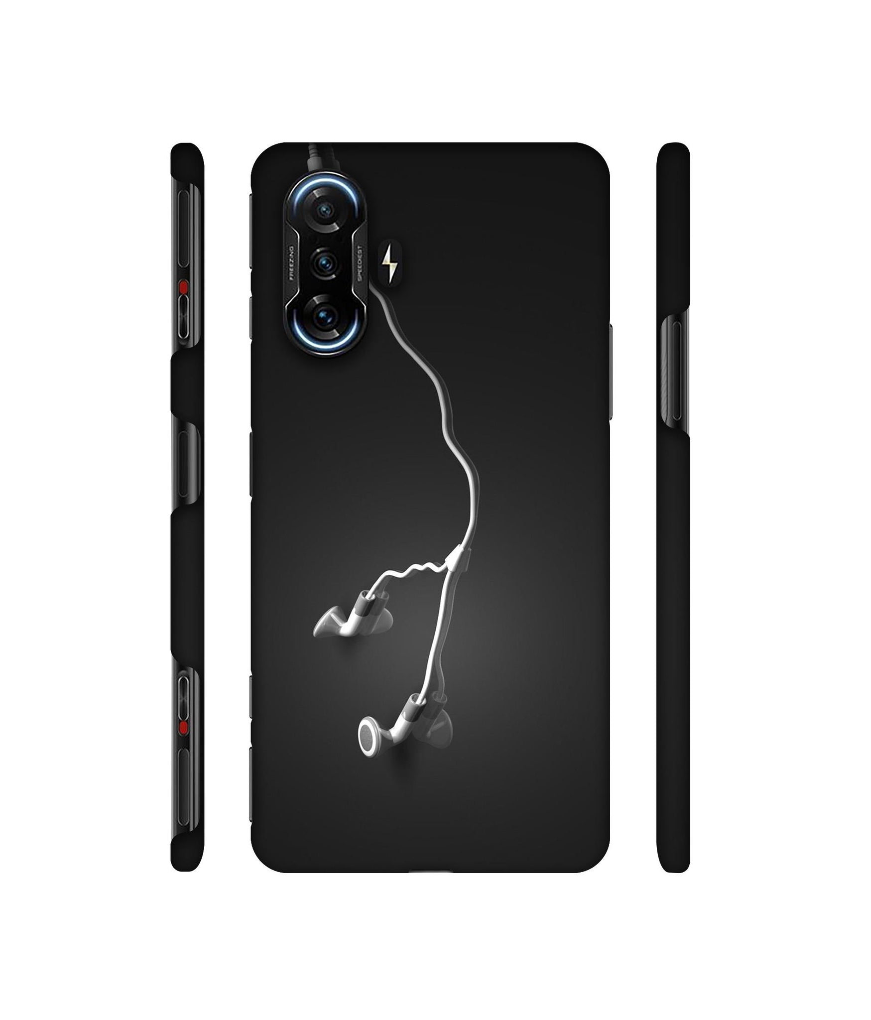 Headphone Designer Hard Back Cover for Mi Poco F3 GT