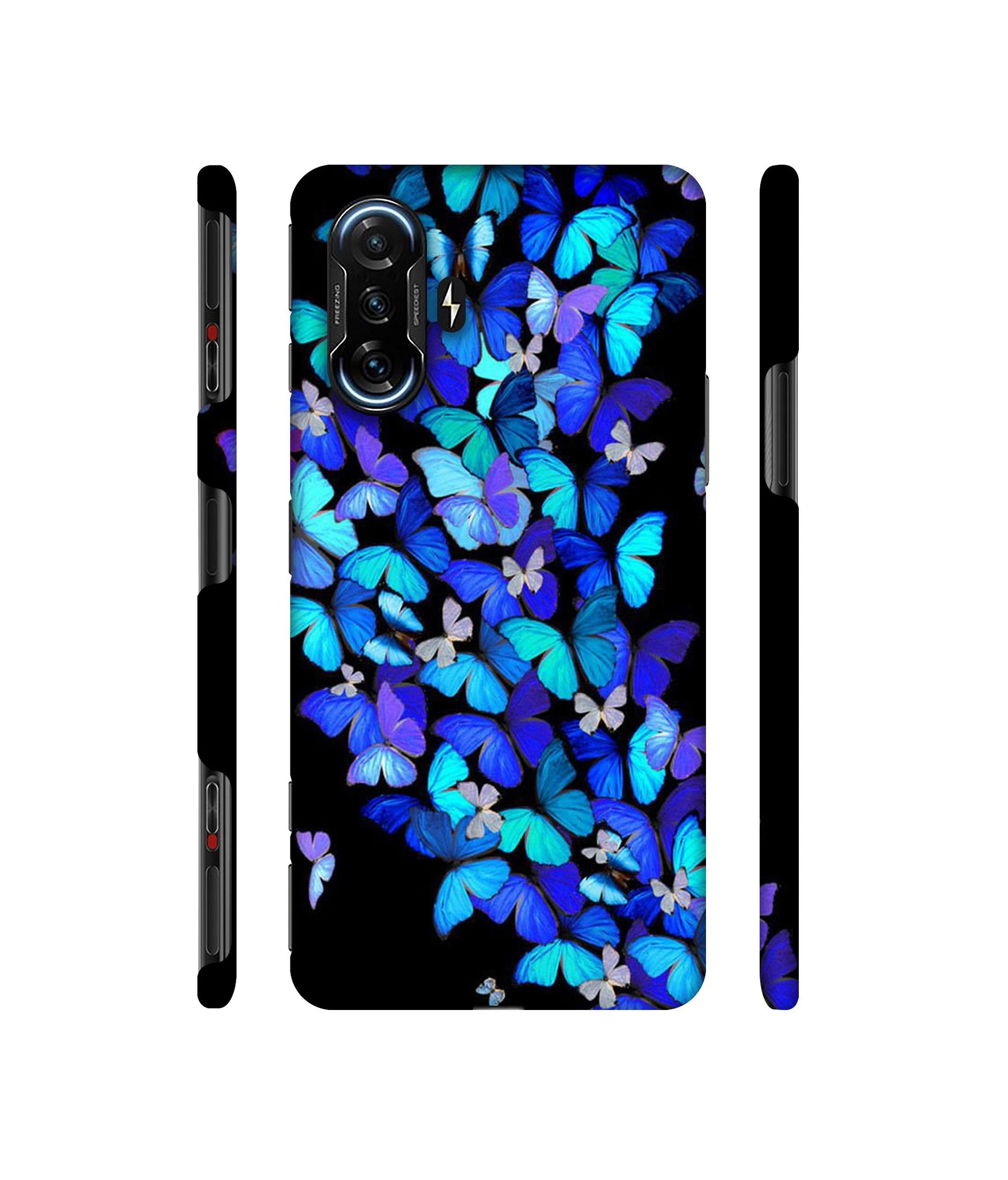 Butterfly Pattern Designer Hard Back Cover for Mi Poco F3 GT