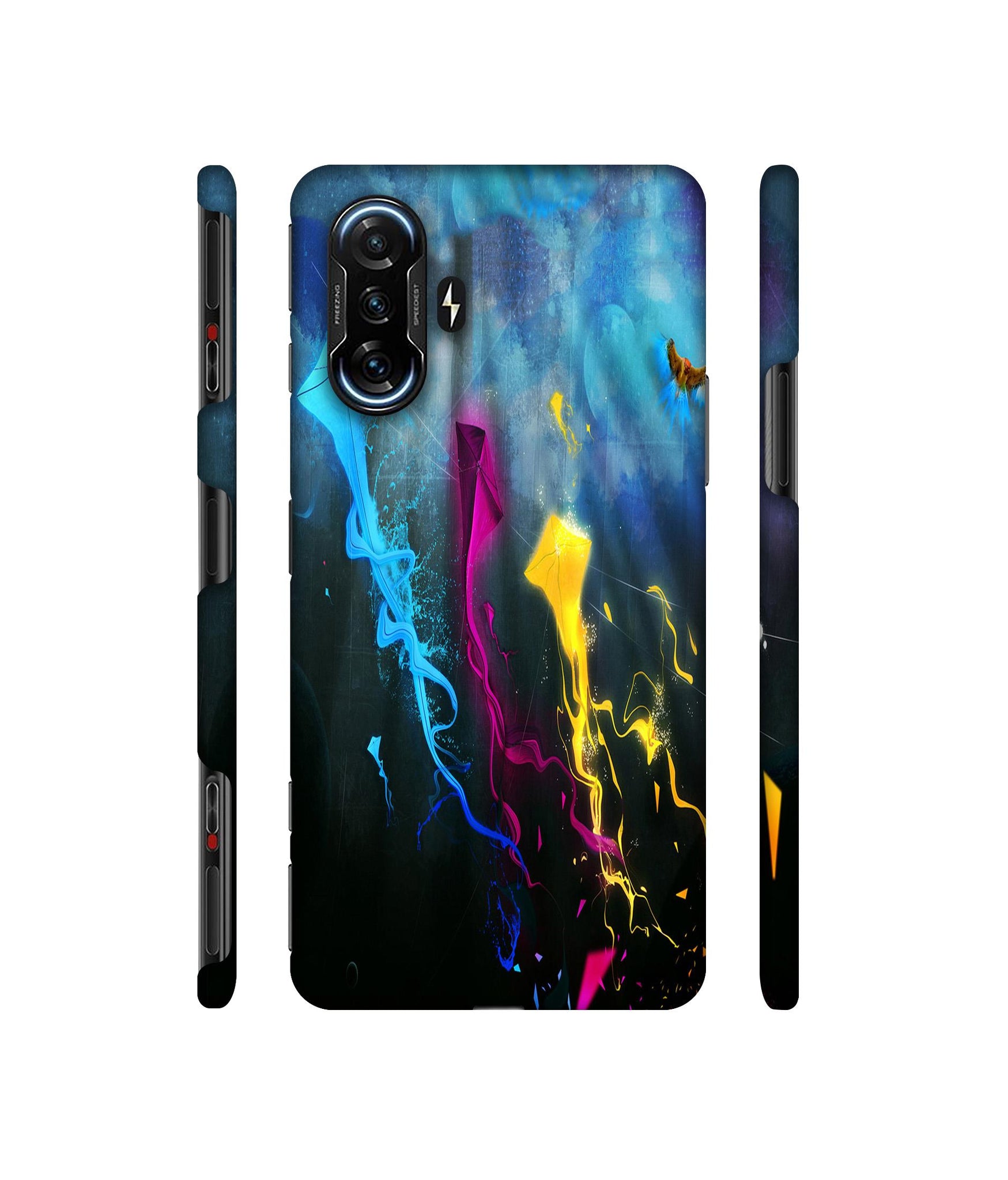 Kites Designer Hard Back Cover for Mi Poco F3 GT