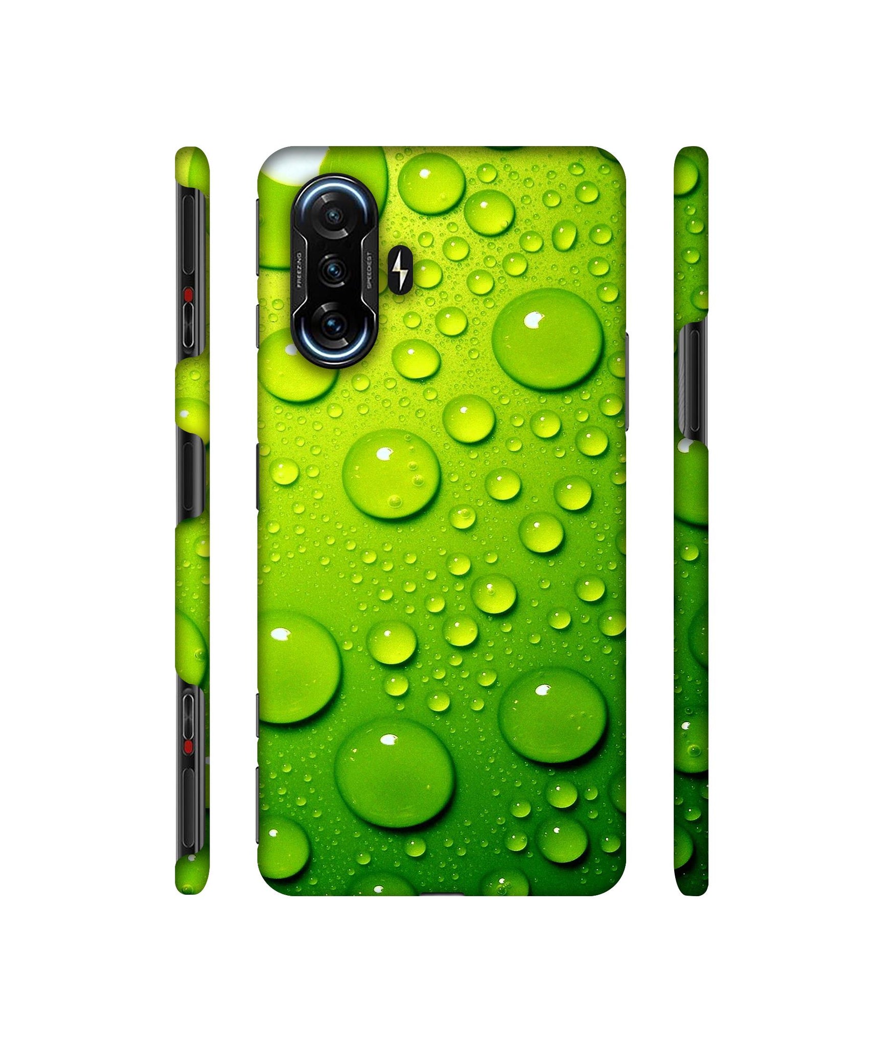 Green Bubbles Designer Hard Back Cover for Mi Poco F3 GT