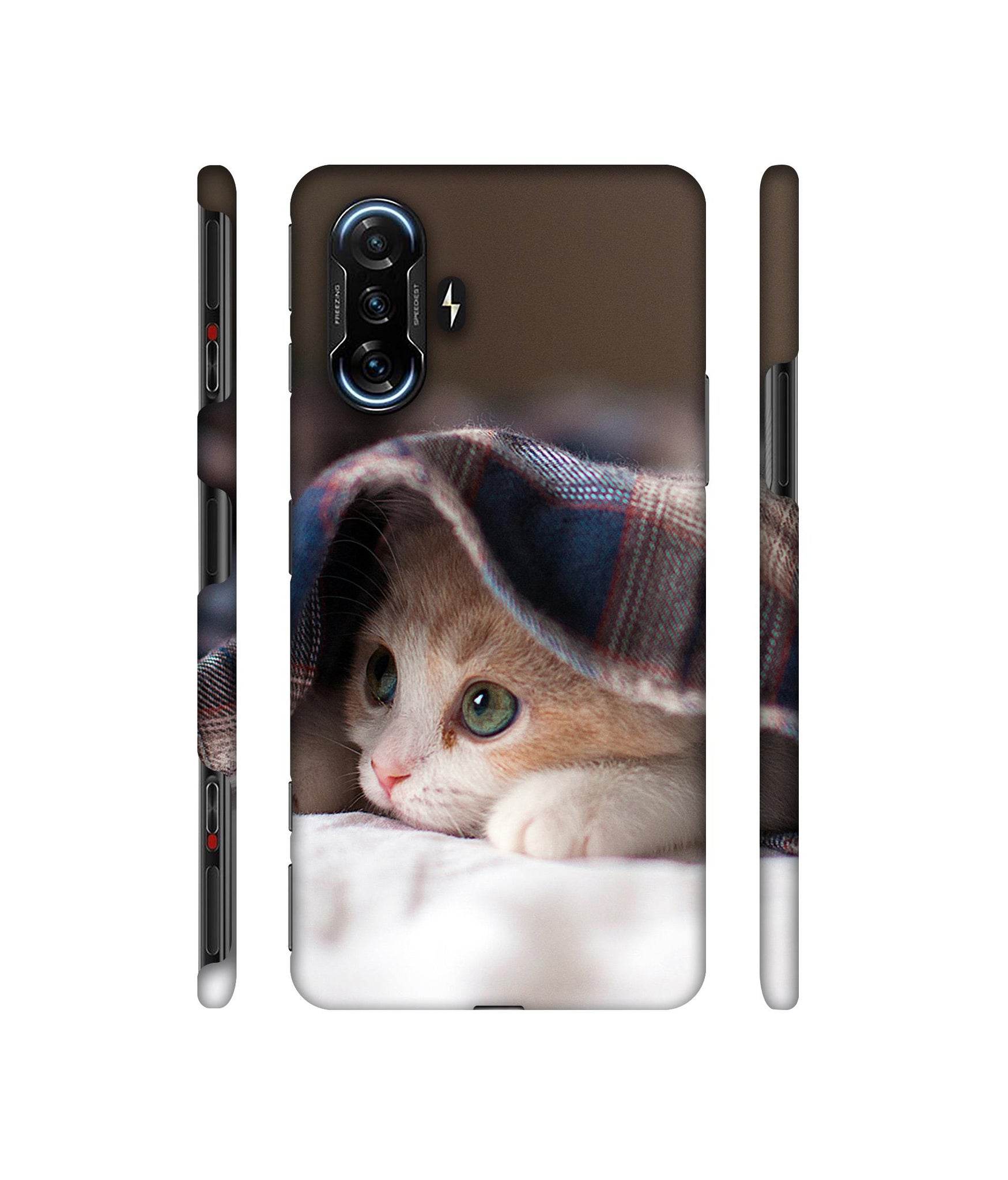Sleepy Kitten Designer Hard Back Cover for Mi Poco F3 GT