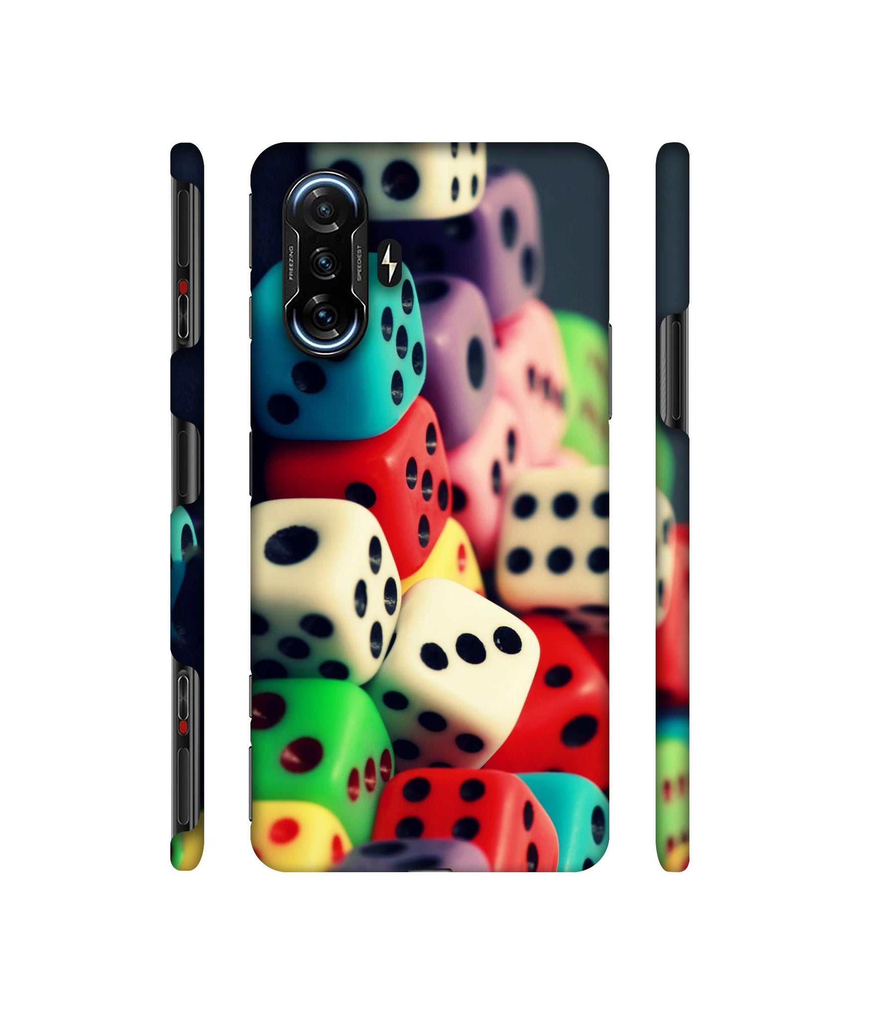 Dice Designer Hard Back Cover for Mi Poco F3 GT