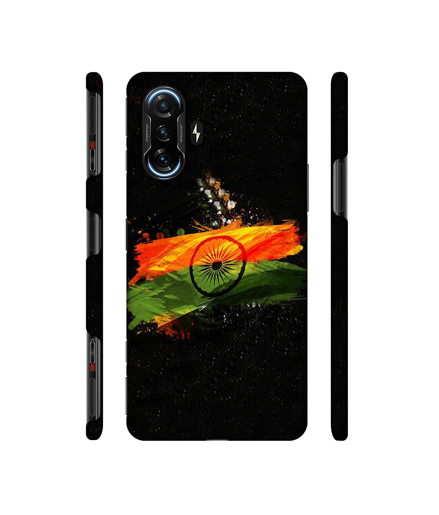 Indian Flag Designer Hard Back Cover for Mi Poco F3 GT