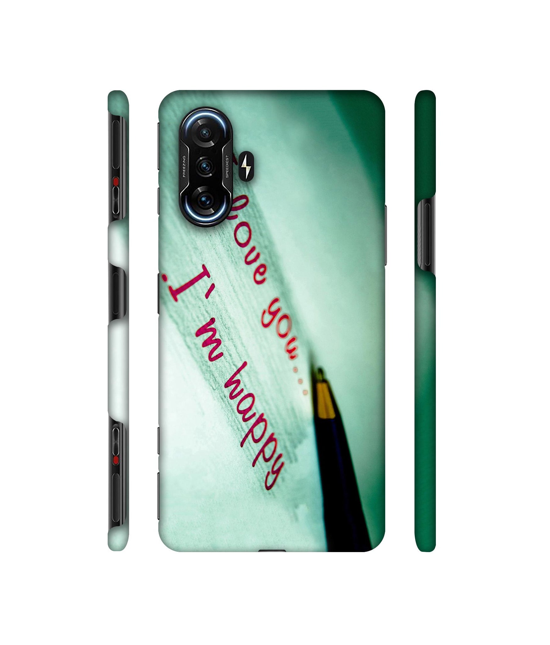 Love Quote Designer Hard Back Cover for Mi Poco F3 GT