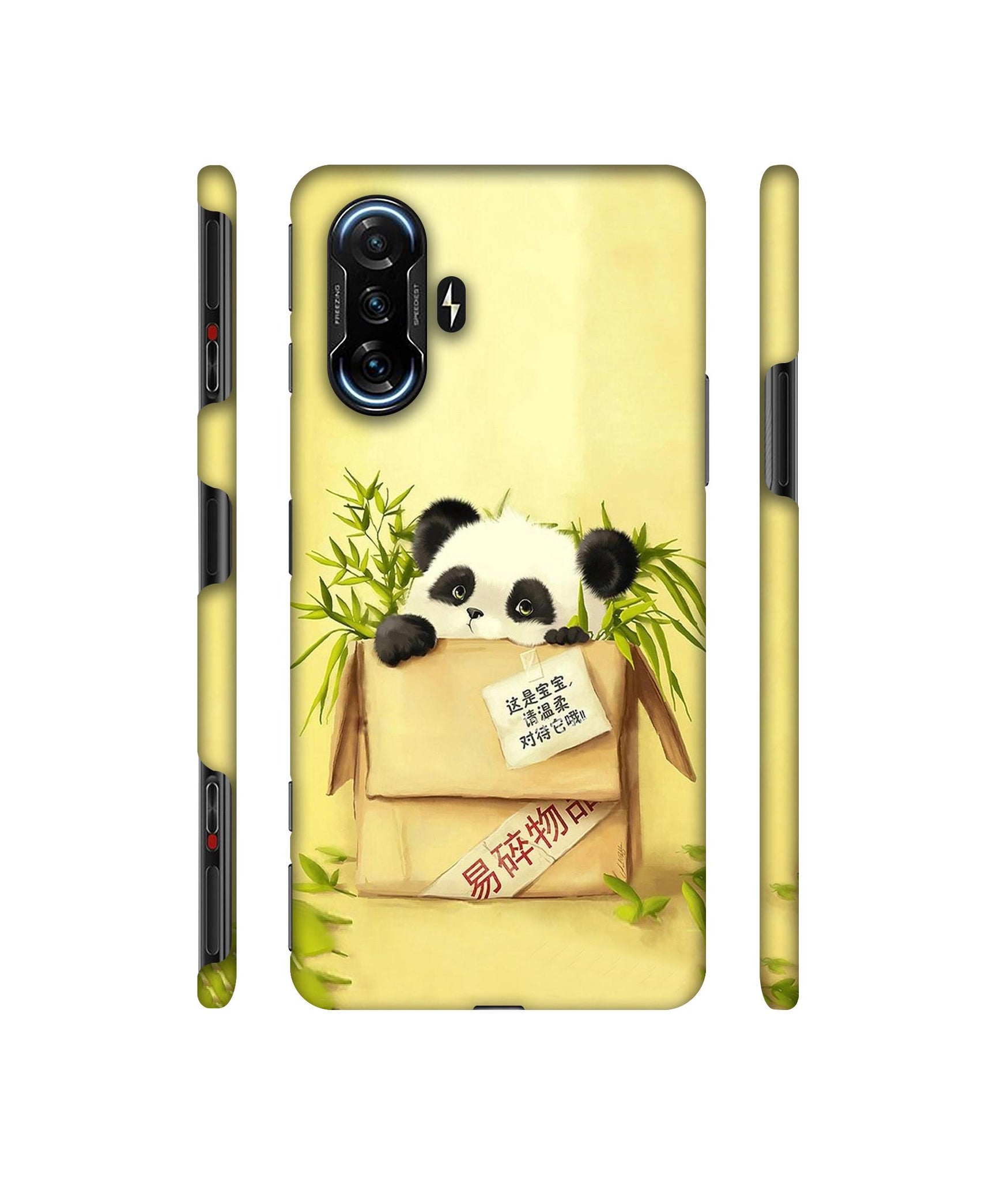 Panda In Box Designer Hard Back Cover for Mi Poco F3 GT