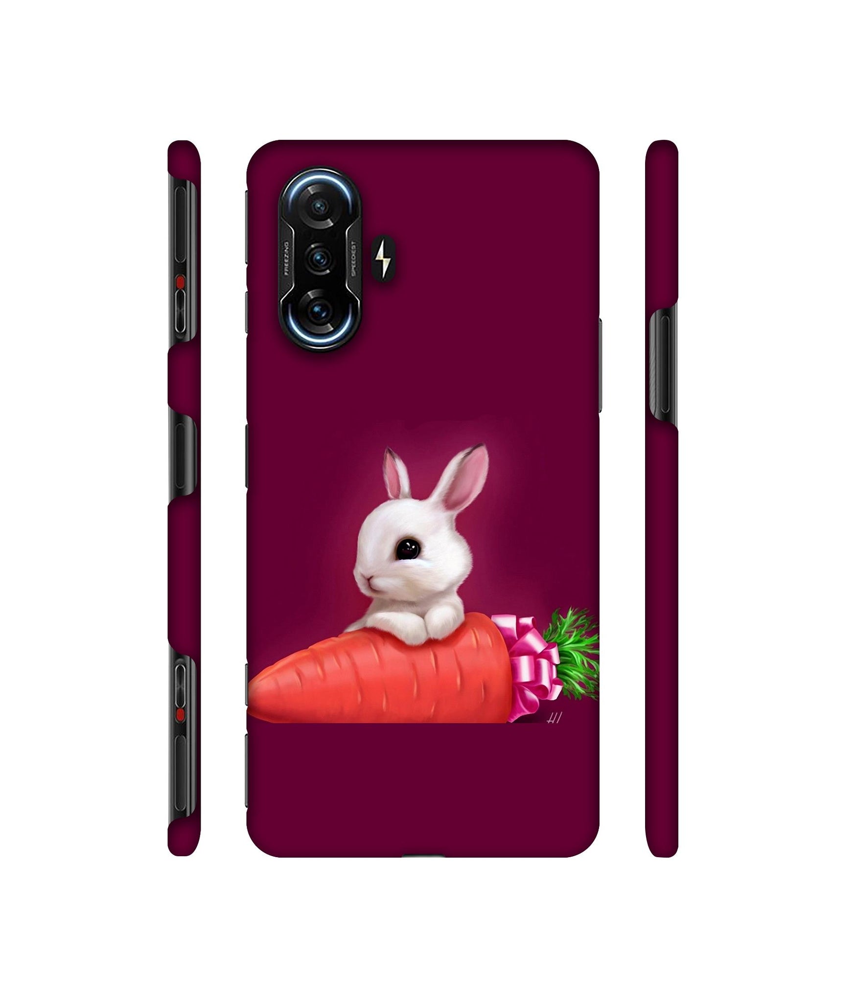 Bunny With Carrot Designer Hard Back Cover for Mi Poco F3 GT