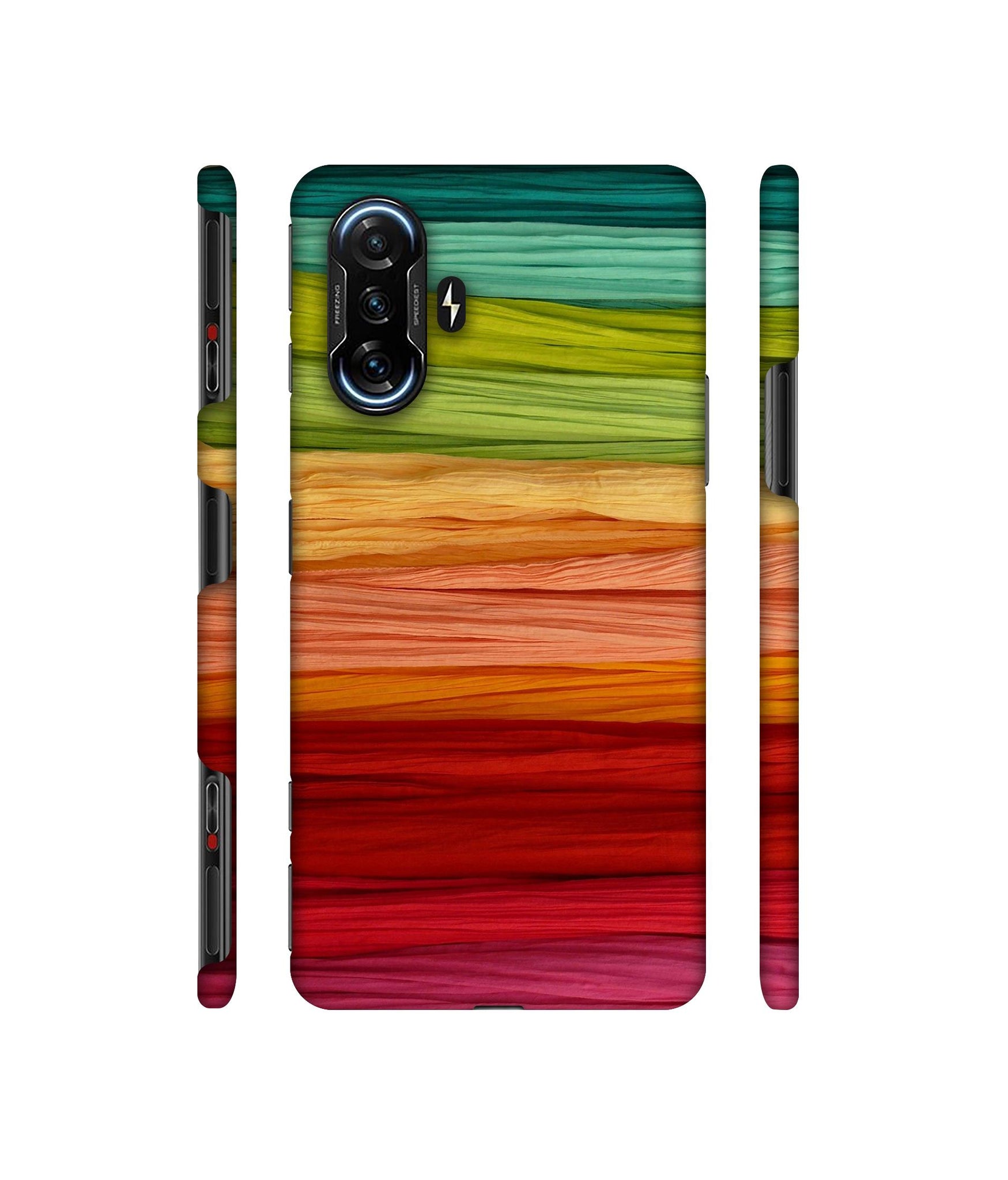 Colorful Thread Designer Hard Back Cover for Mi Poco F3 GT
