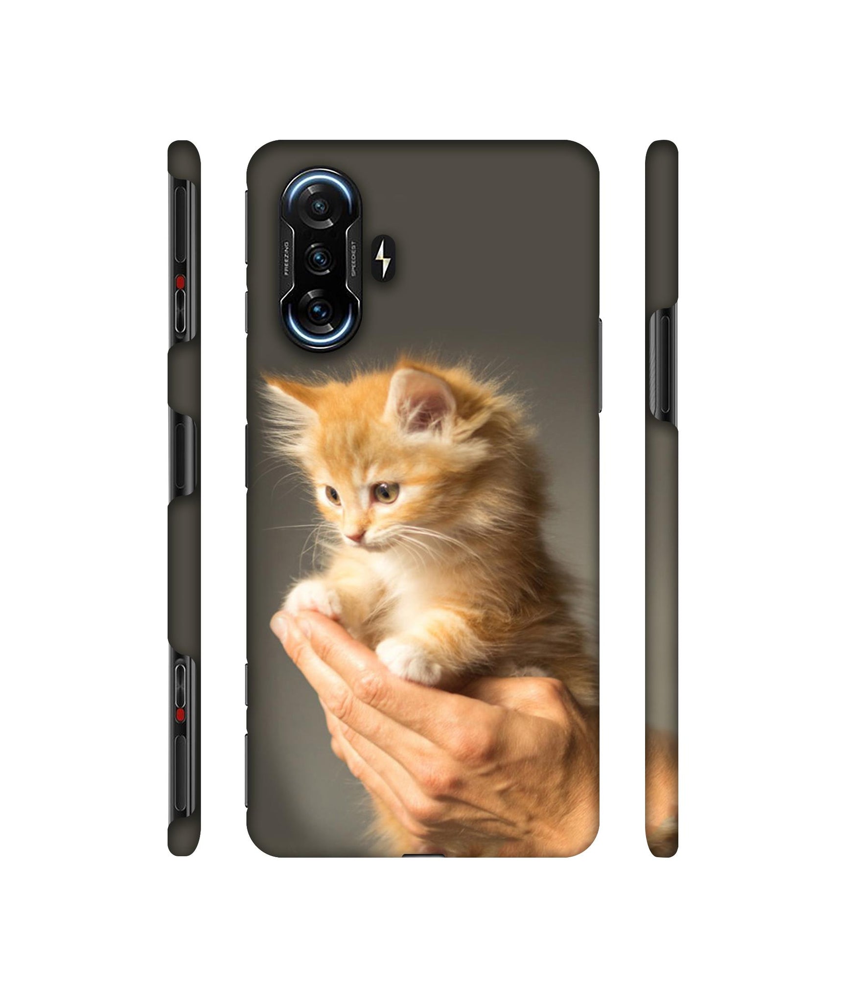 Cute Kitten Designer Hard Back Cover for Mi Poco F3 GT