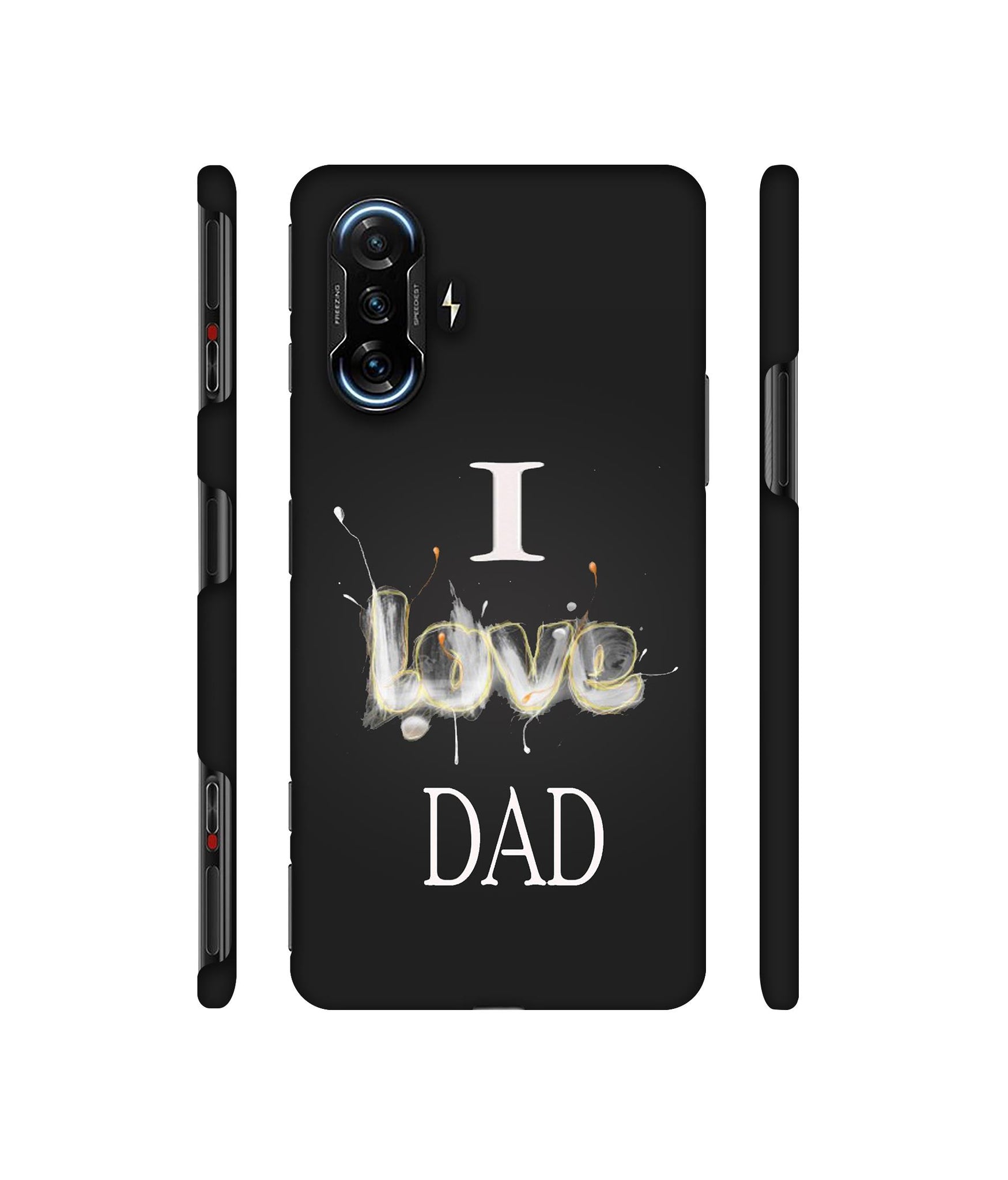 Happy Quote Designer Hard Back Cover for Mi Poco F3 GT