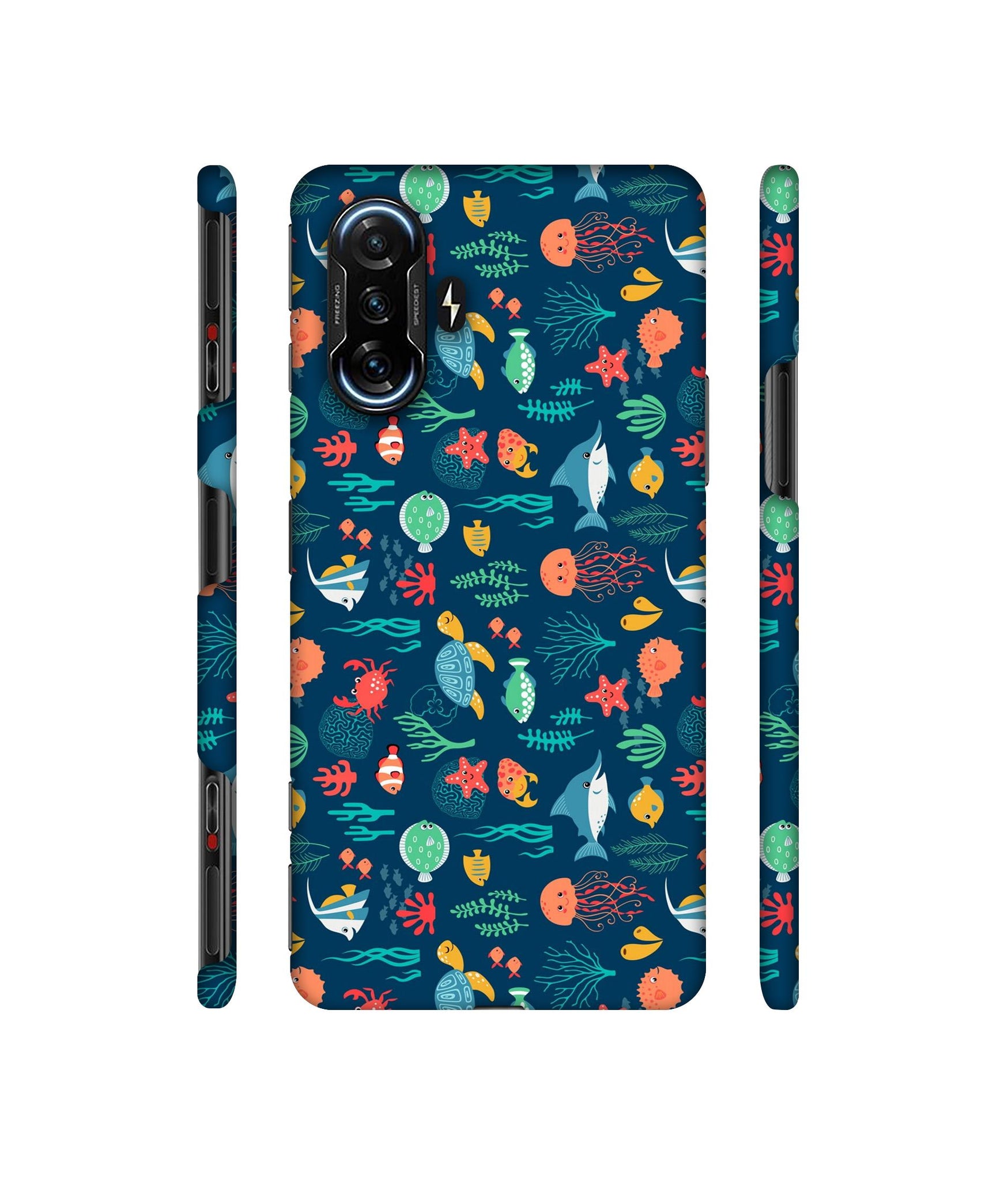 Aquarium Texture Designer Hard Back Cover for Mi Poco F3 GT